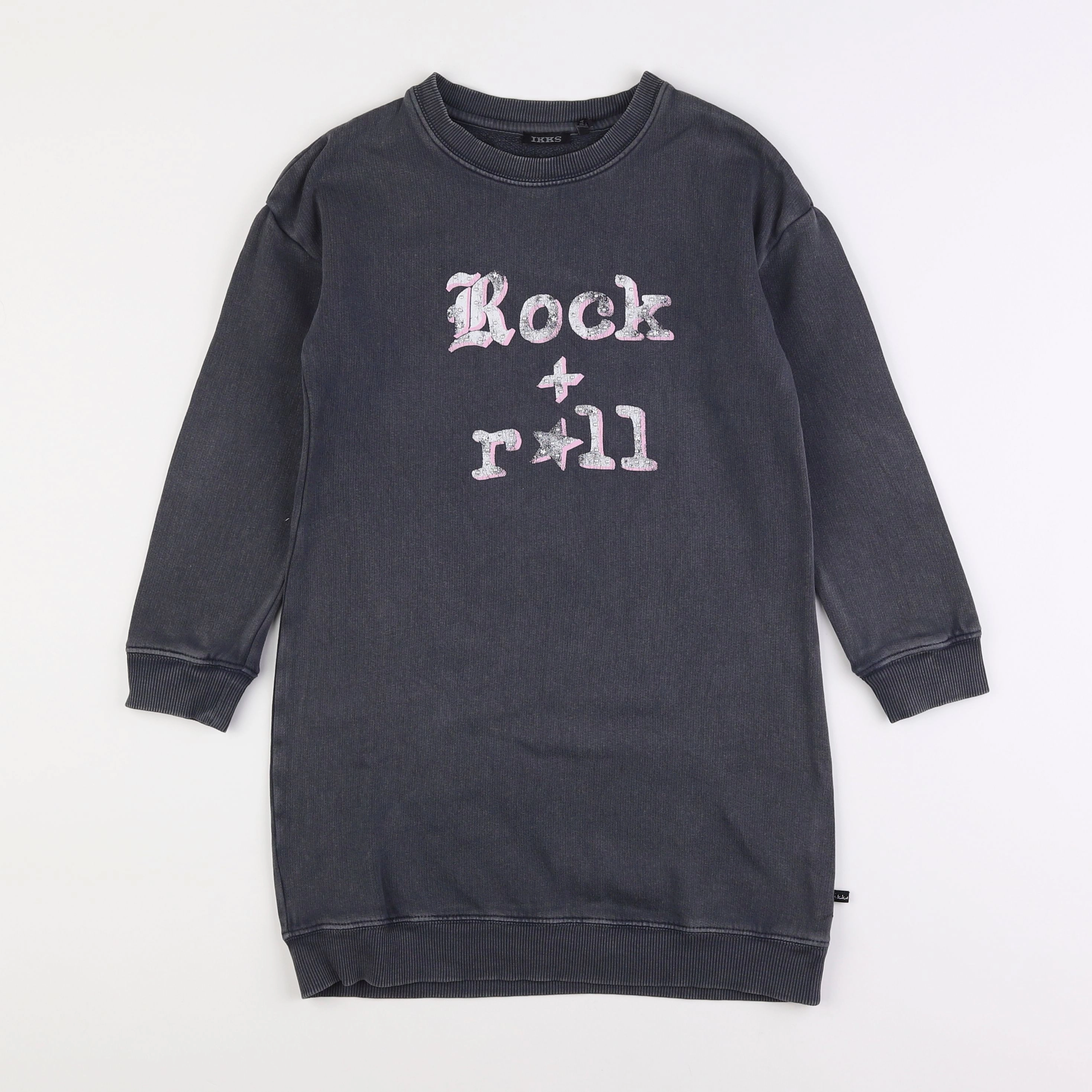 IKKS - robe gris - 8 ans
