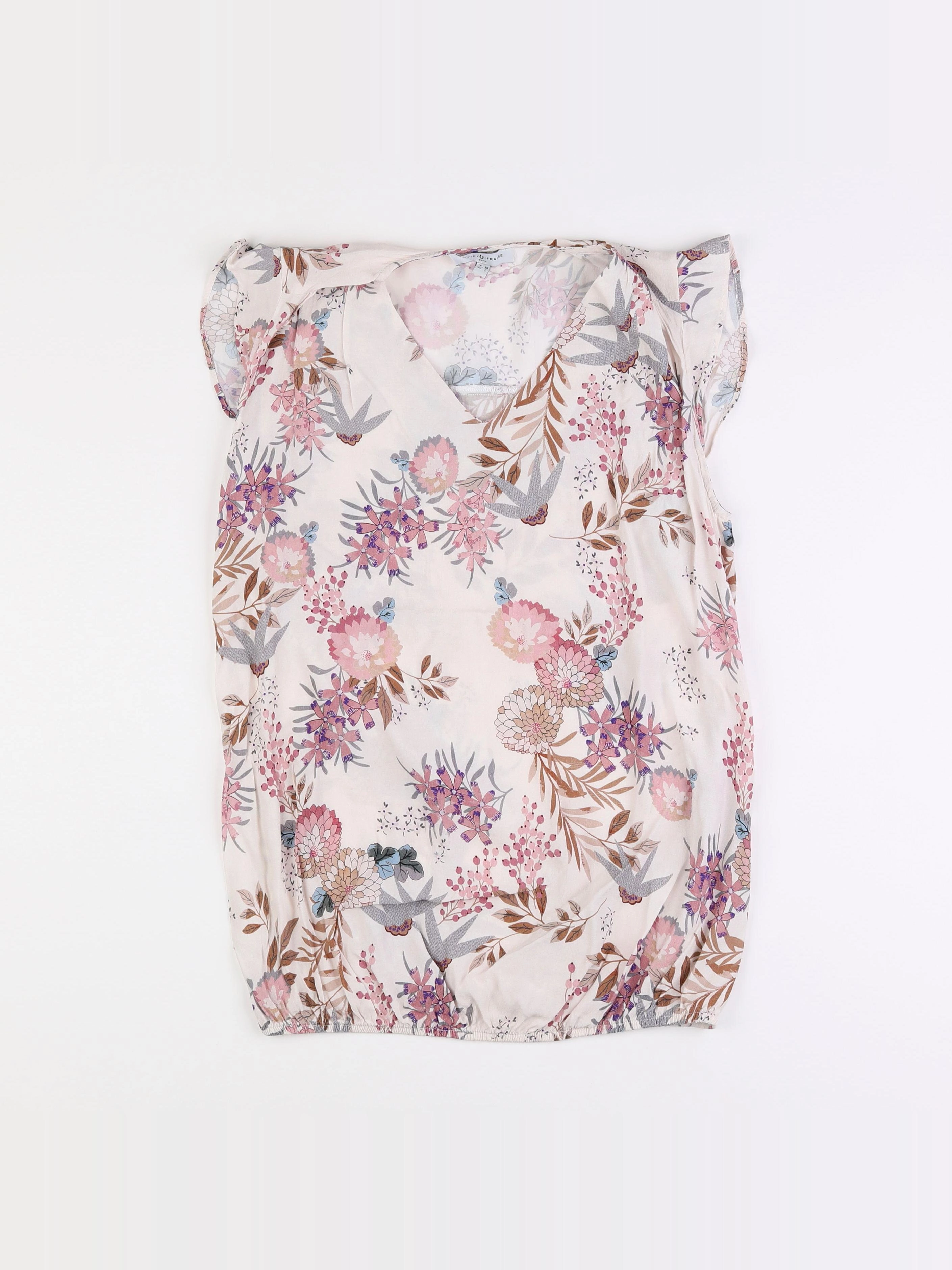 Envie de fraise - blouse grossesse beige, rose - 36