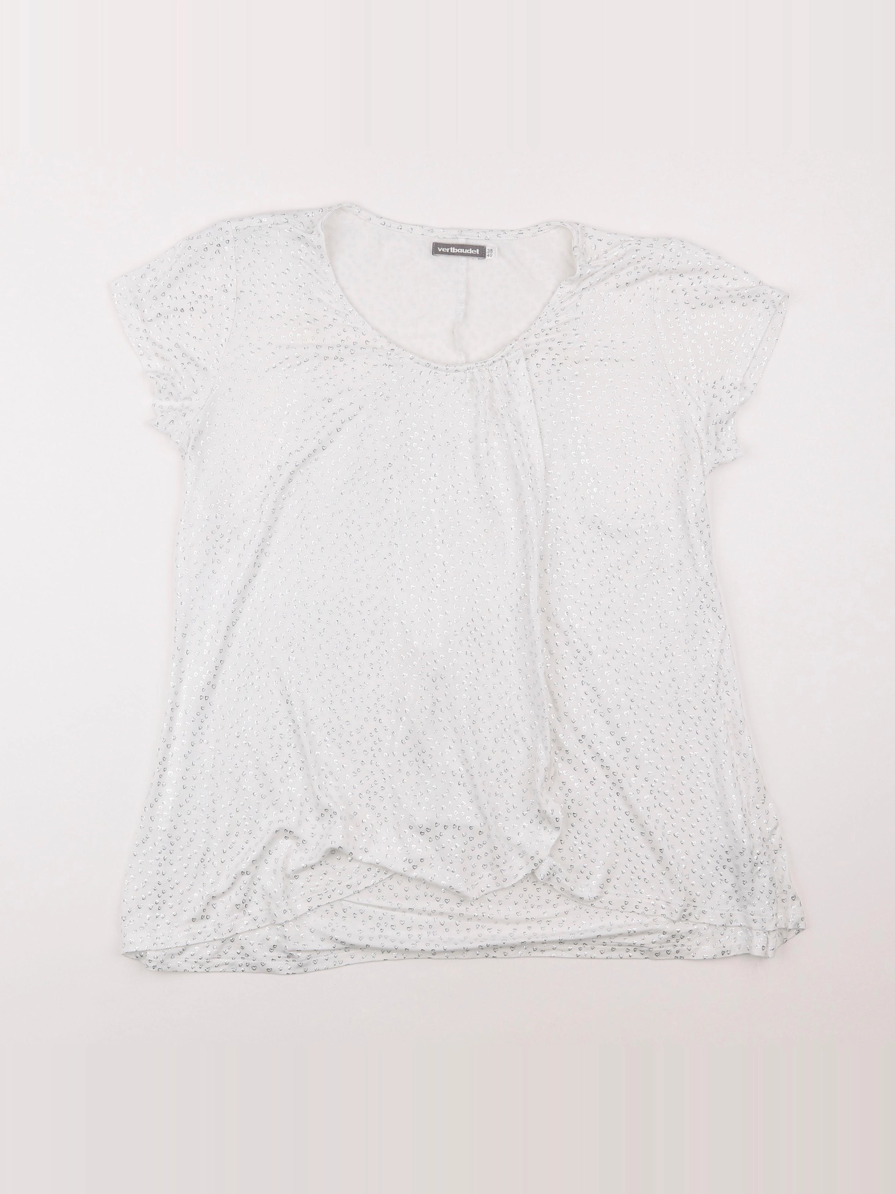Vertbaudet - tee-shirt grossesse blanc - 38 à 40
