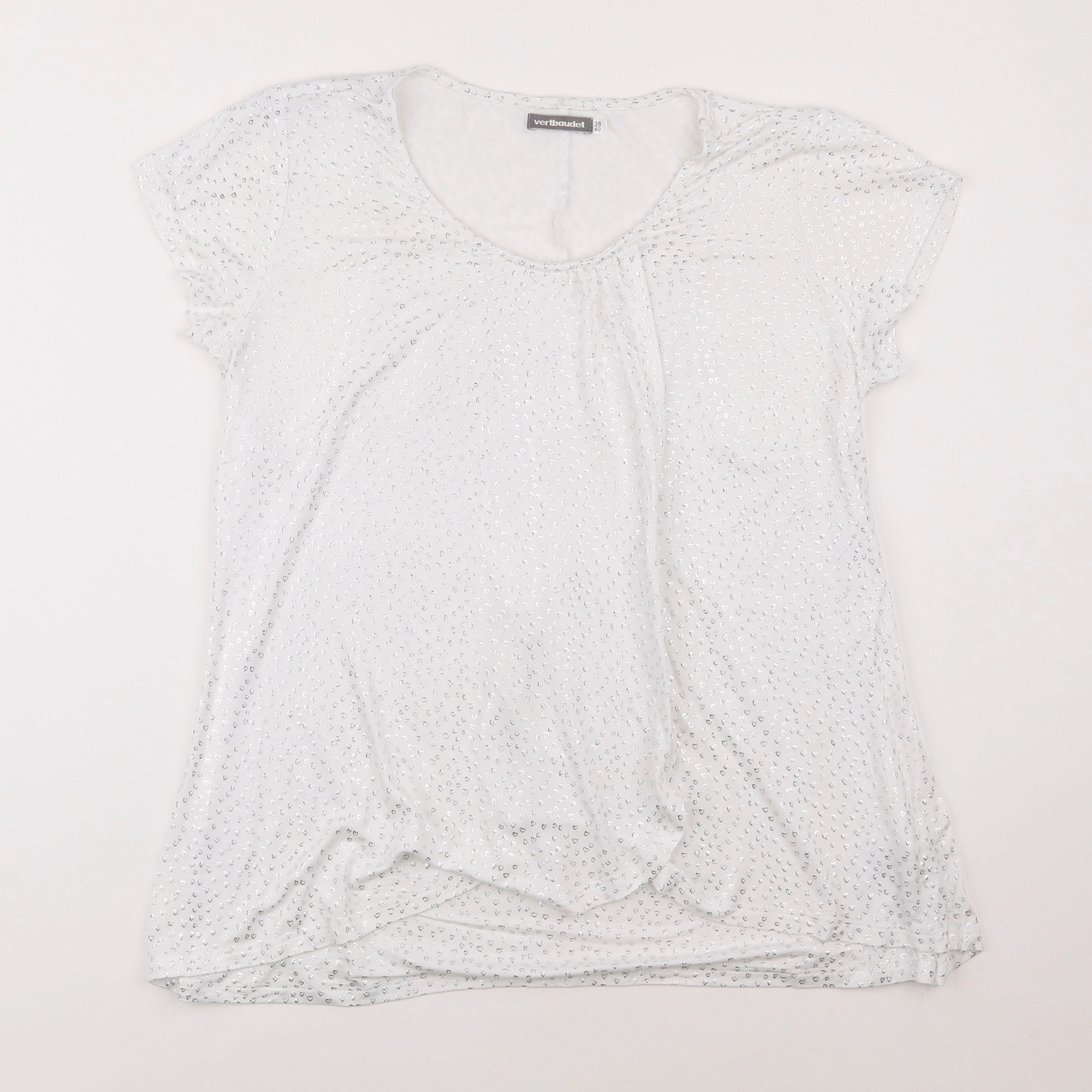 Vertbaudet - tee-shirt grossesse blanc - 38 à 40
