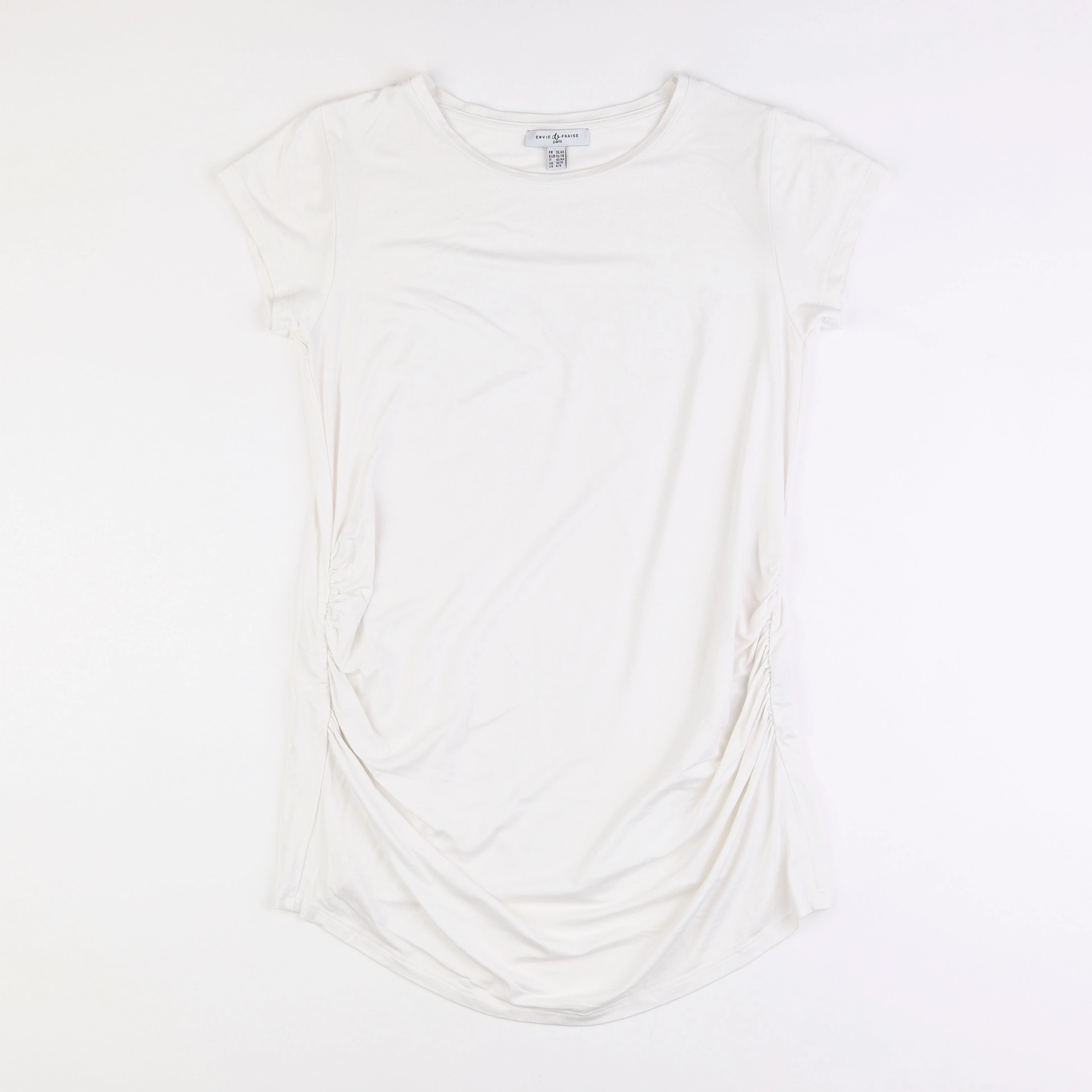 Envie de fraise - tee-shirt grossesse blanc - 38 à 40