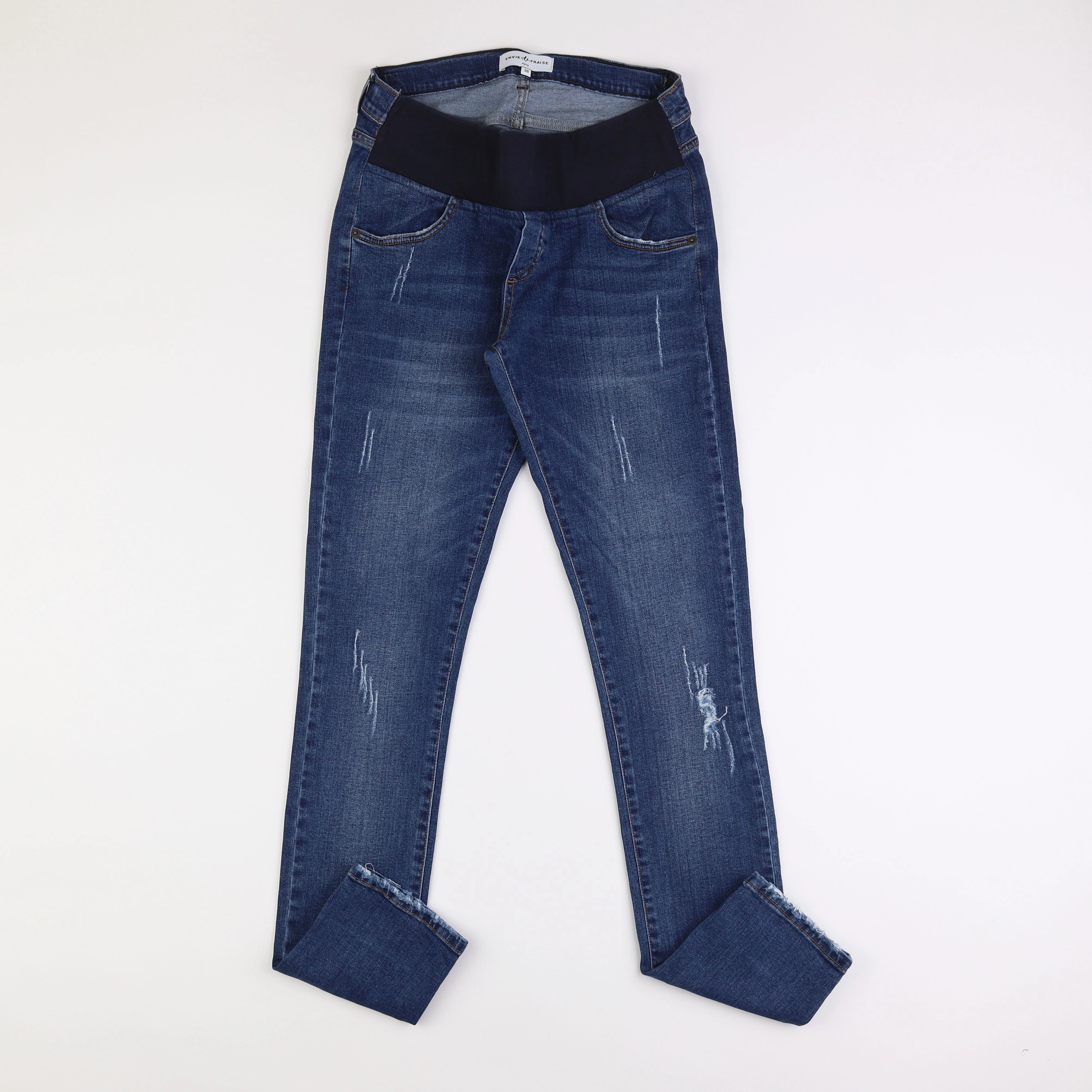 Envie de fraise - jean grossesse bleu - 38