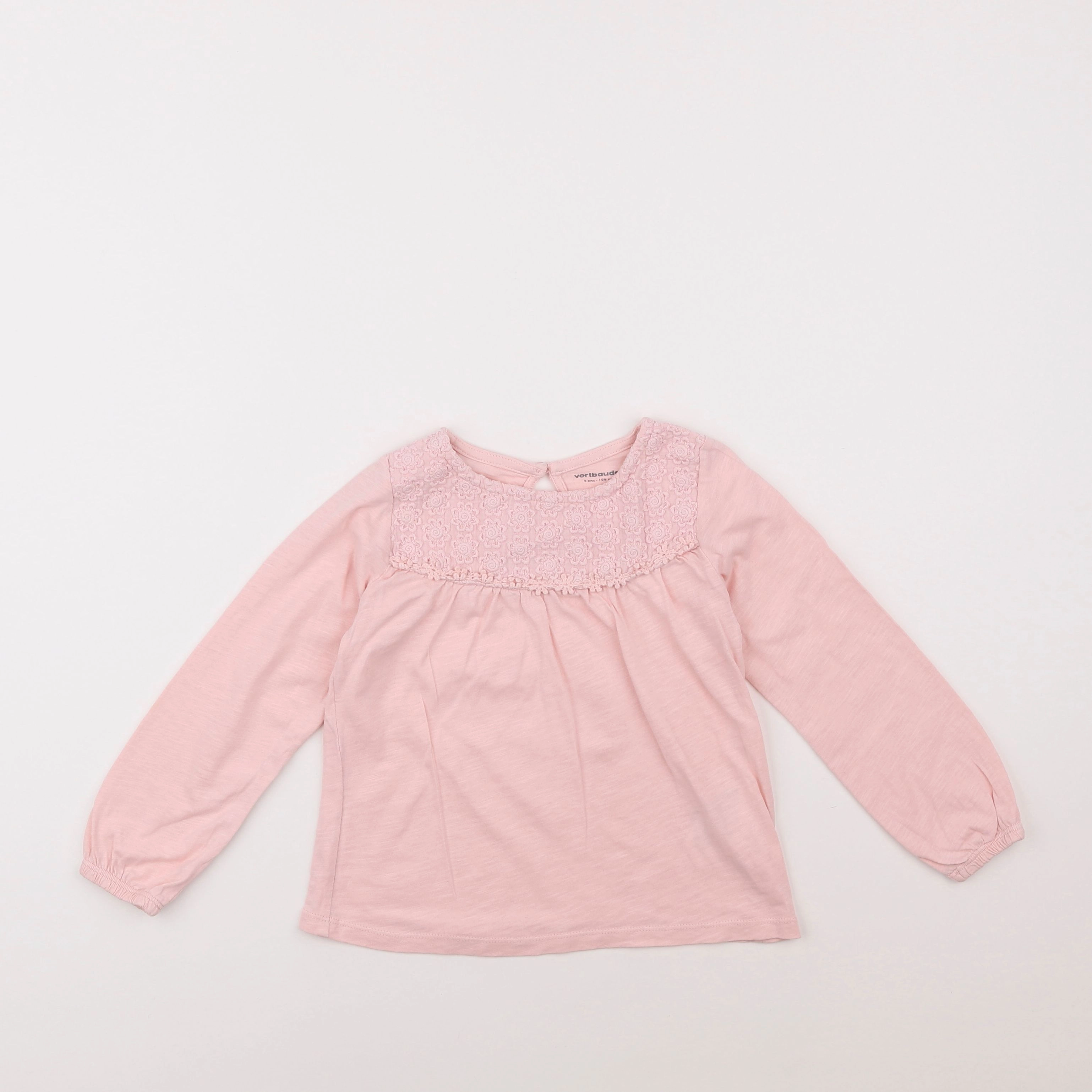Vertbaudet - tee-shirt rose - 5 ans