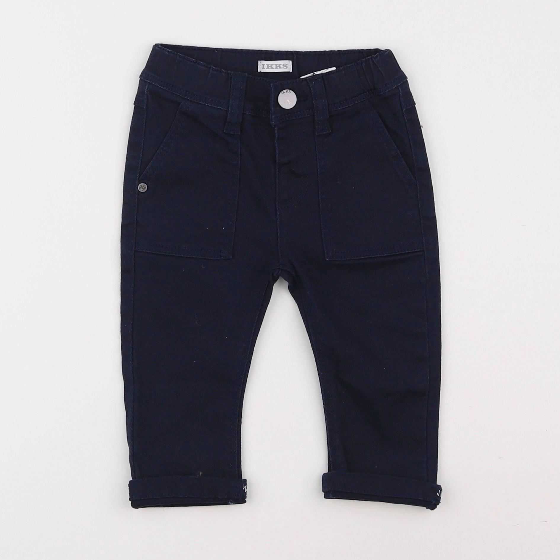 IKKS - pantalon bleu - 12 mois
