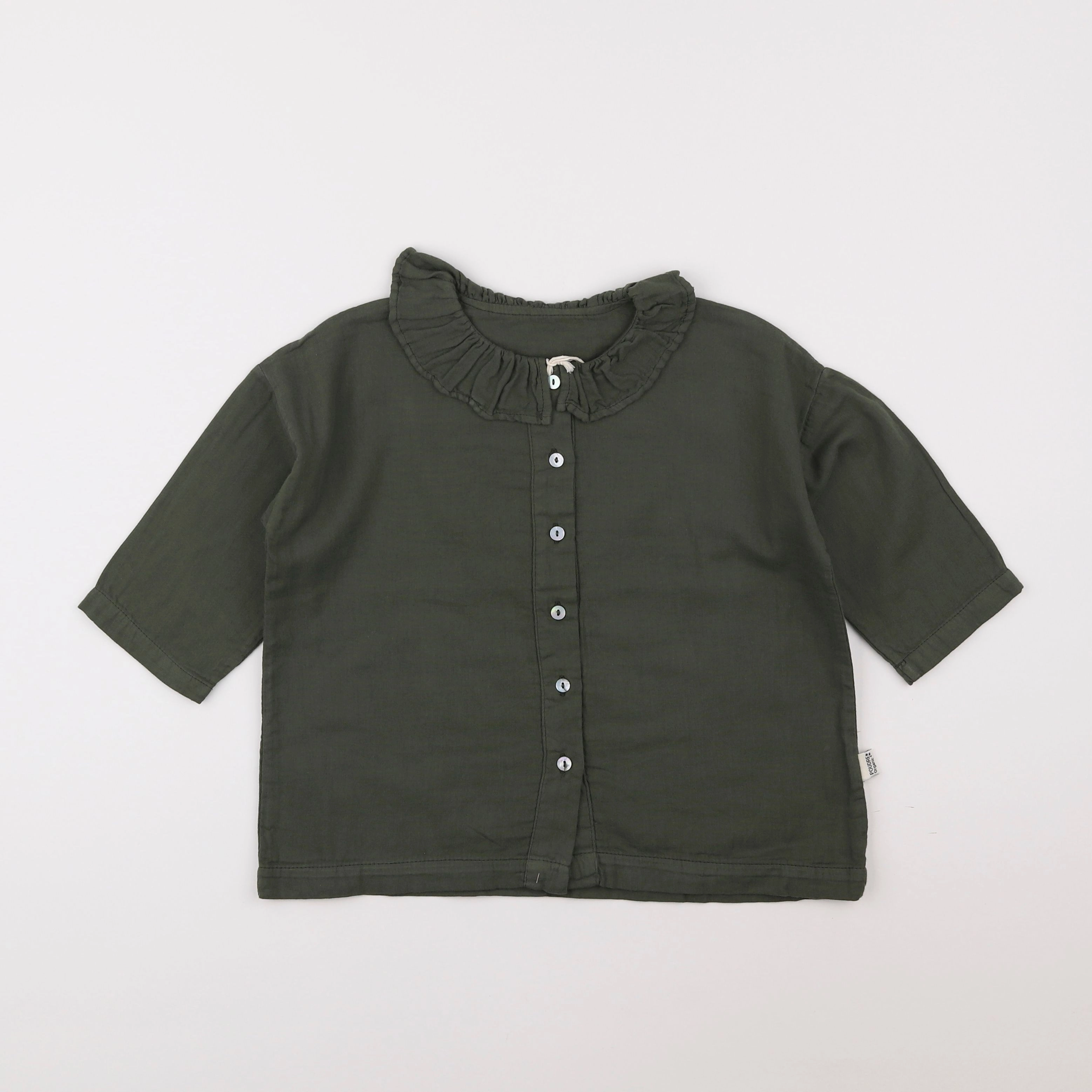 Poudre Organic - blouse vert - 4 ans