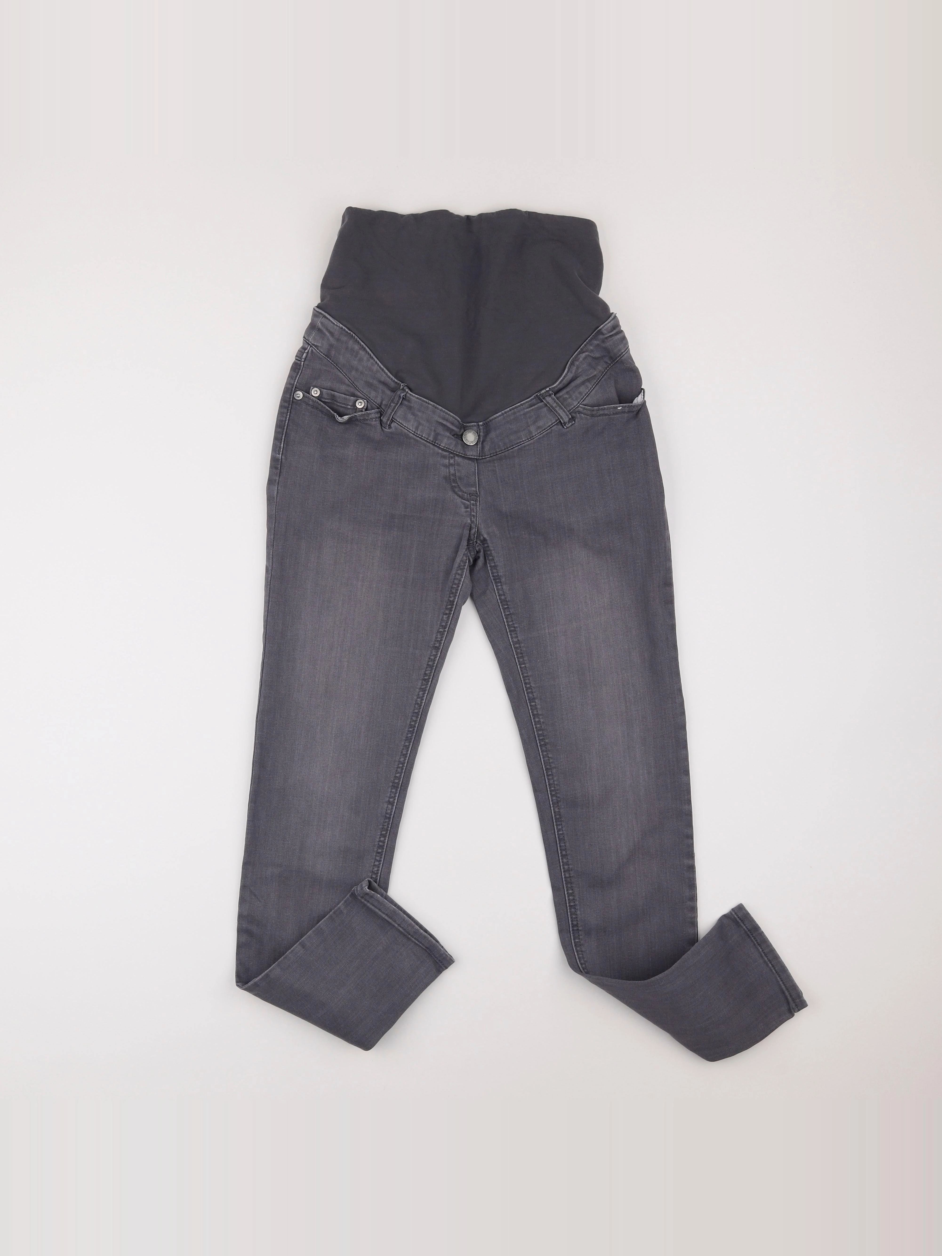 Vertbaudet - jean grossesse gris - 36