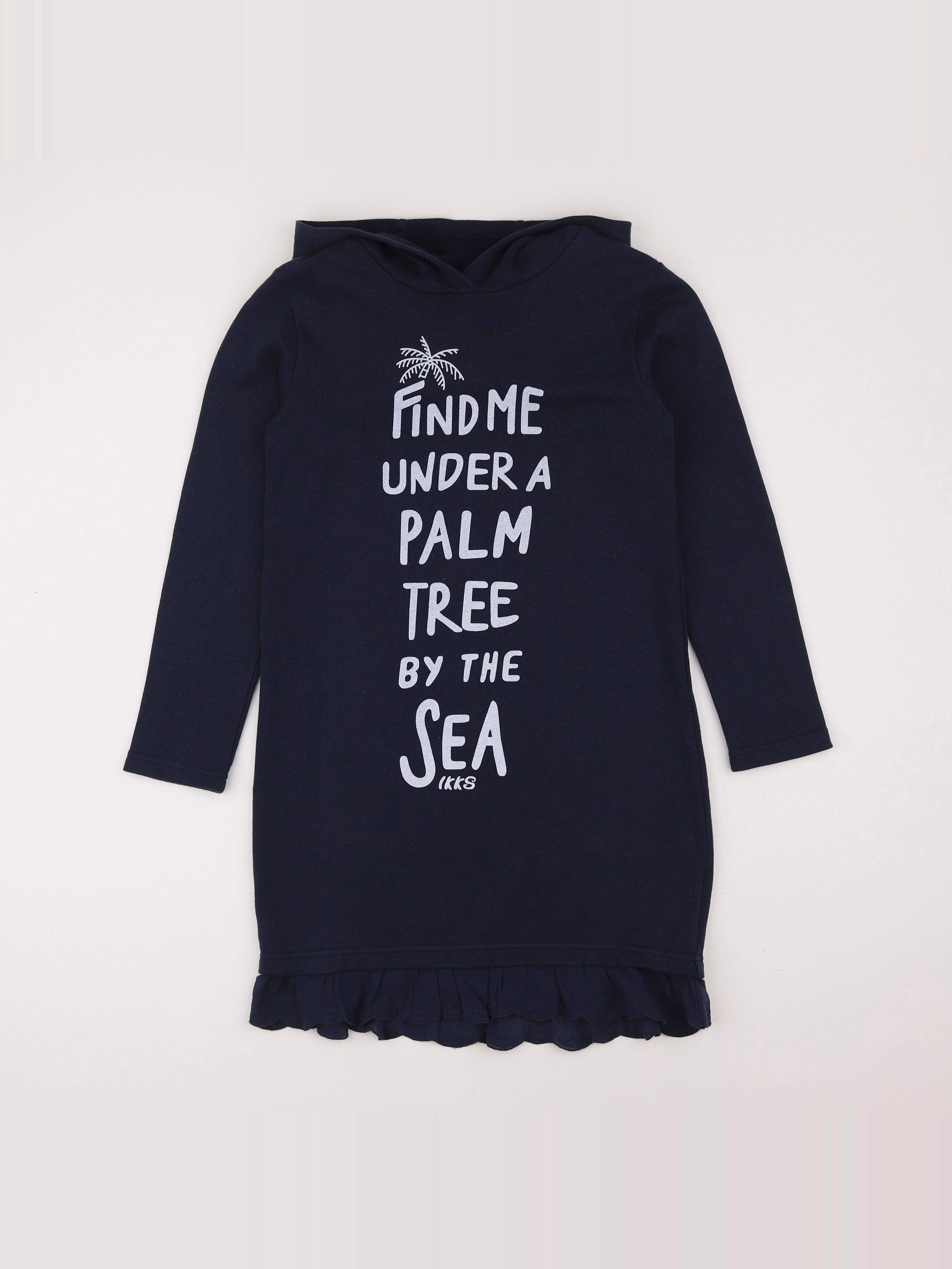 IKKS - robe bleu - 10 ans