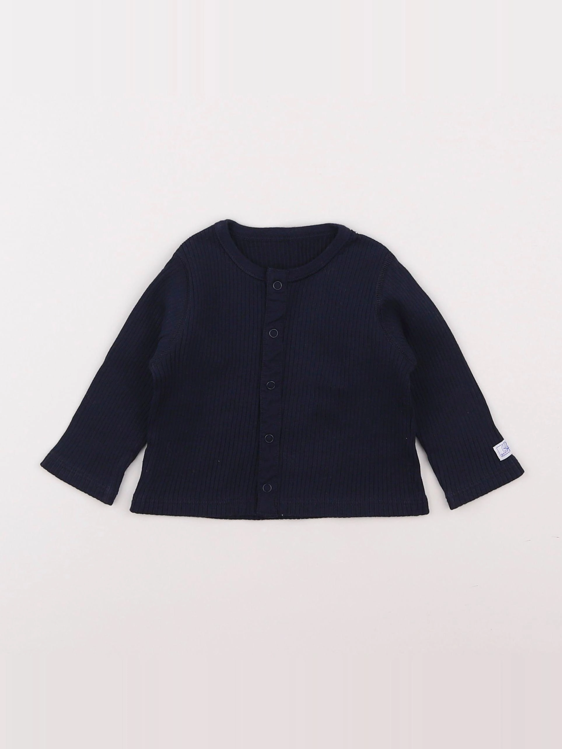 Petit Bateau - tee-shirt bleu - 6 mois