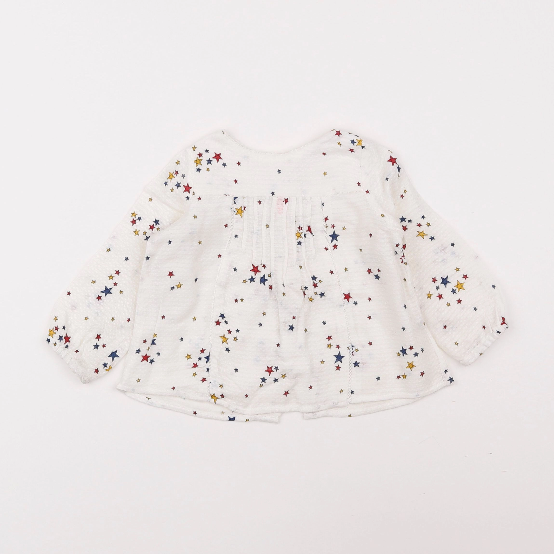 Zara - blouse blanc - 6/9 mois