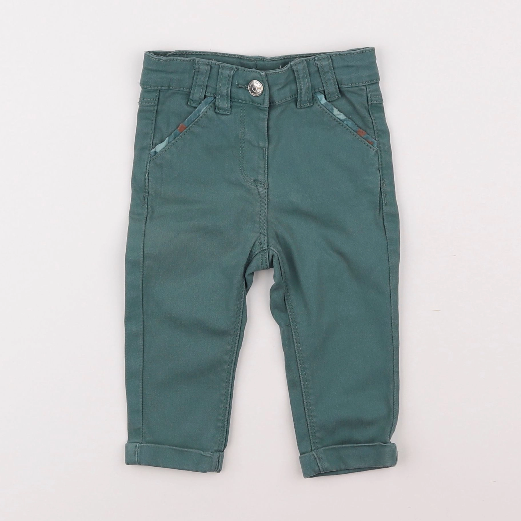 Tape à l'oeil - pantalon vert - 9 mois