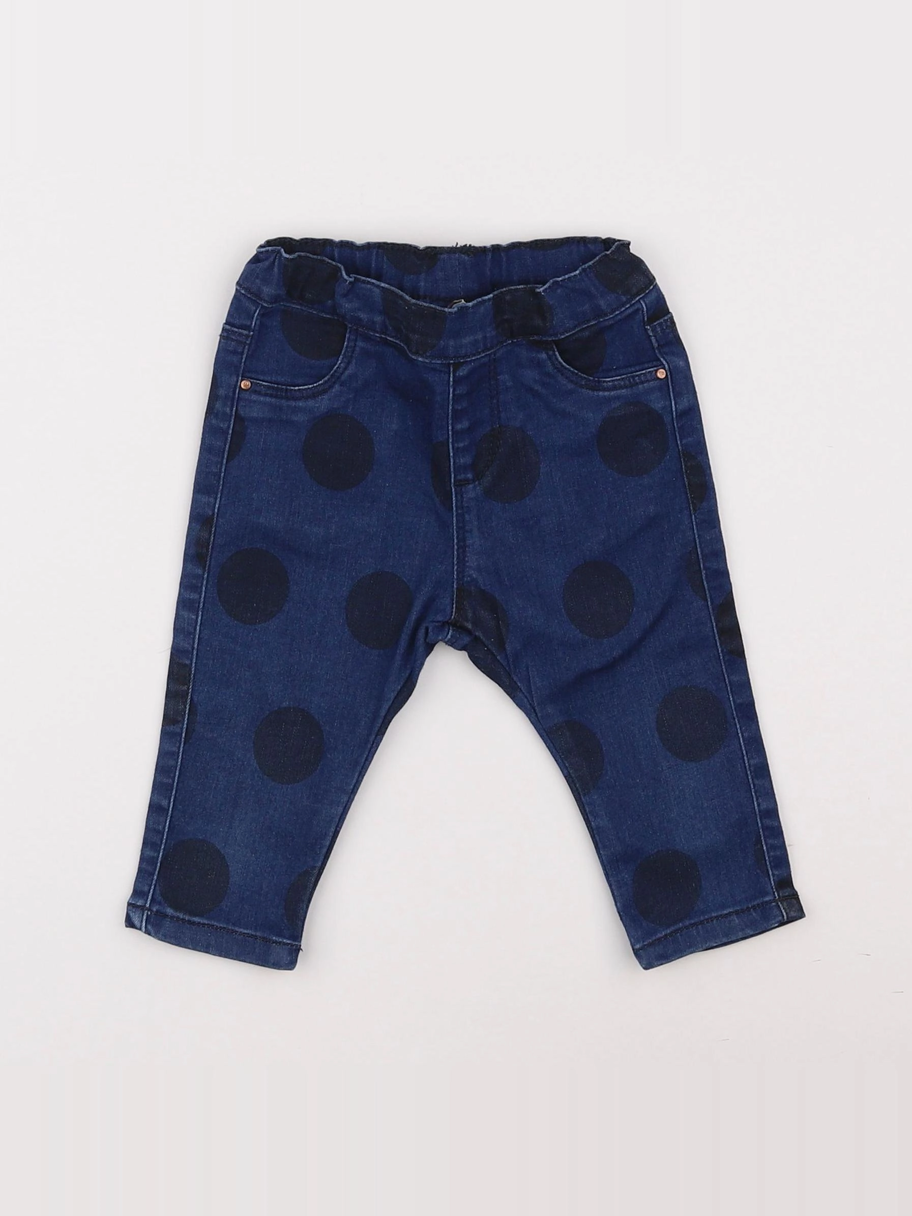 Zara - jegging bleu - 6/9 mois