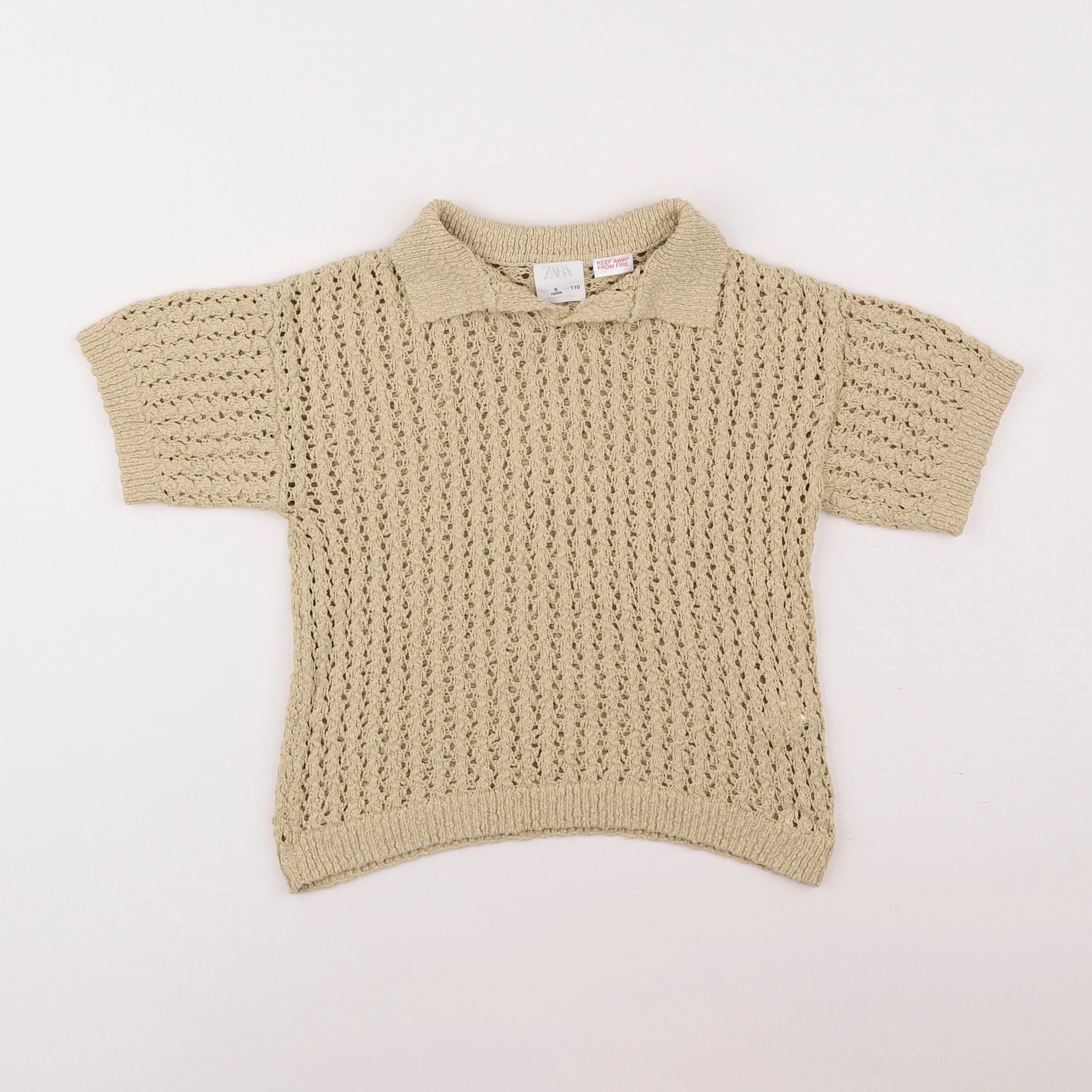 Zara - polo beige - 5 ans