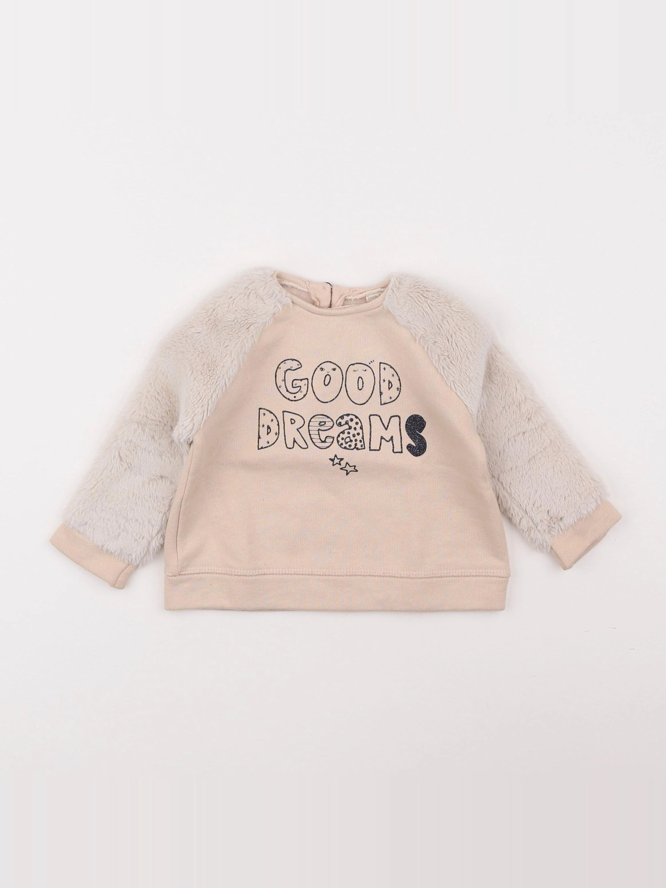 Zara - sweat beige - 9/12 mois