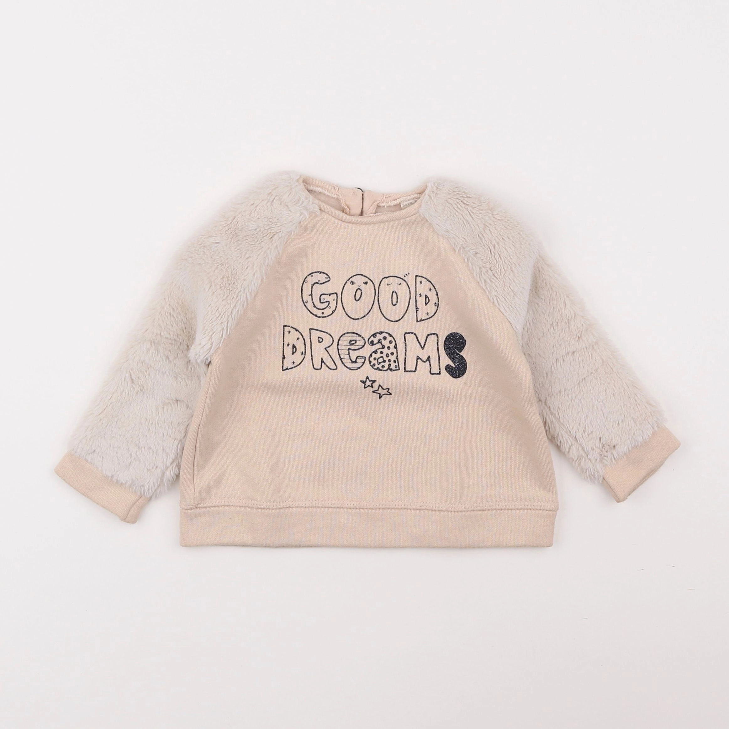 Zara - sweat beige - 9/12 mois