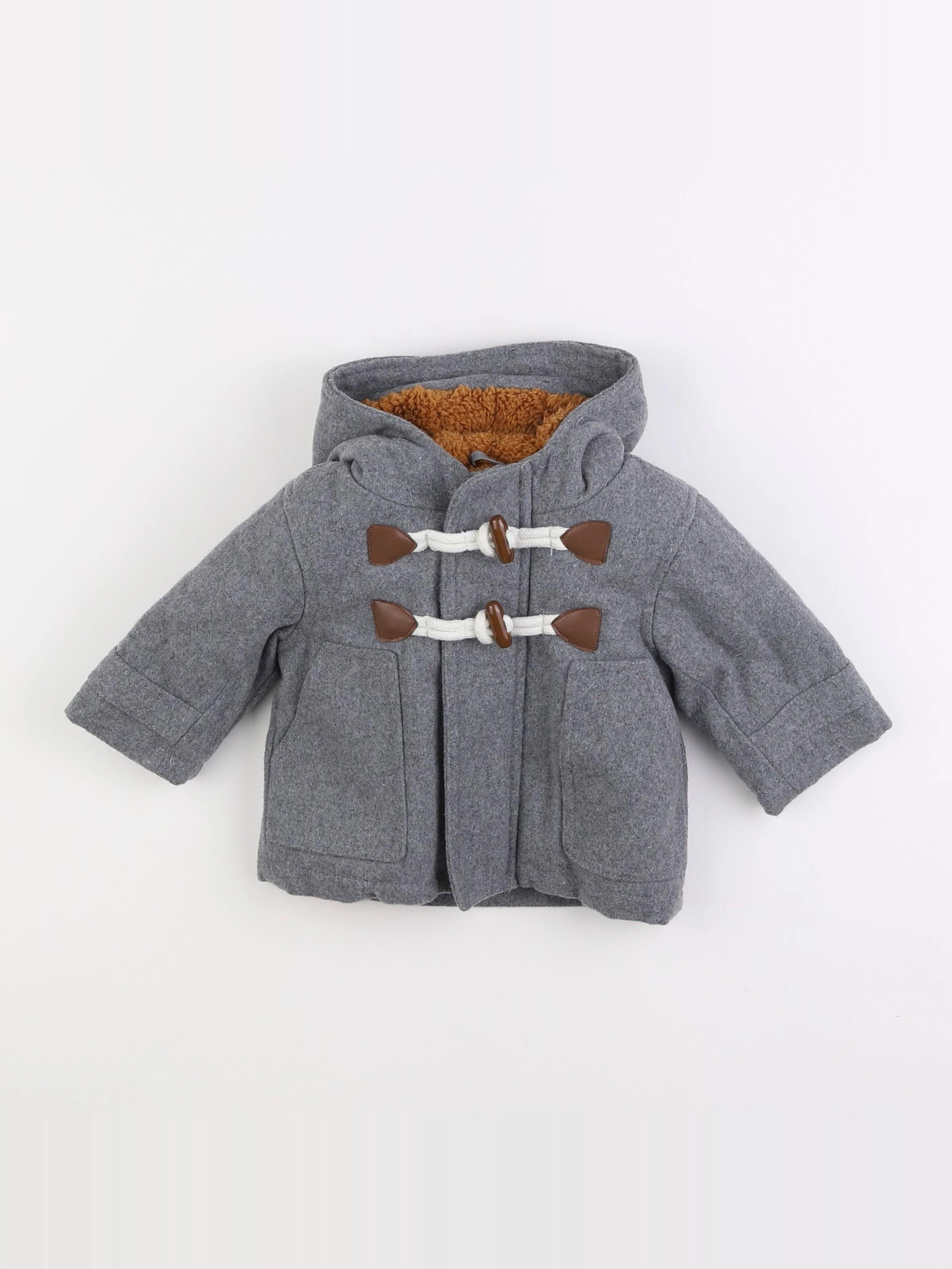 Vertbaudet - manteau gris - 3 mois