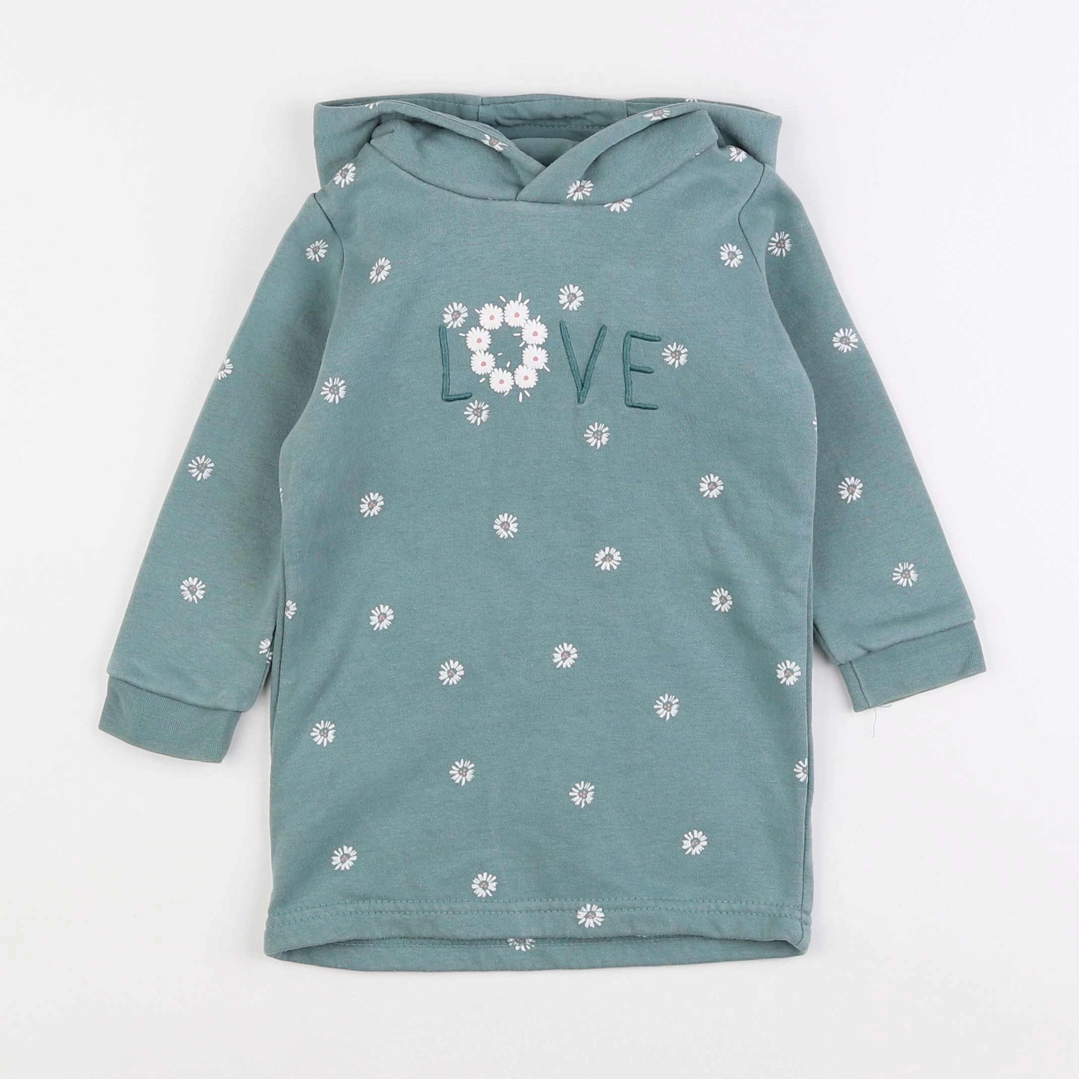 Vertbaudet - robe vert - 2 ans