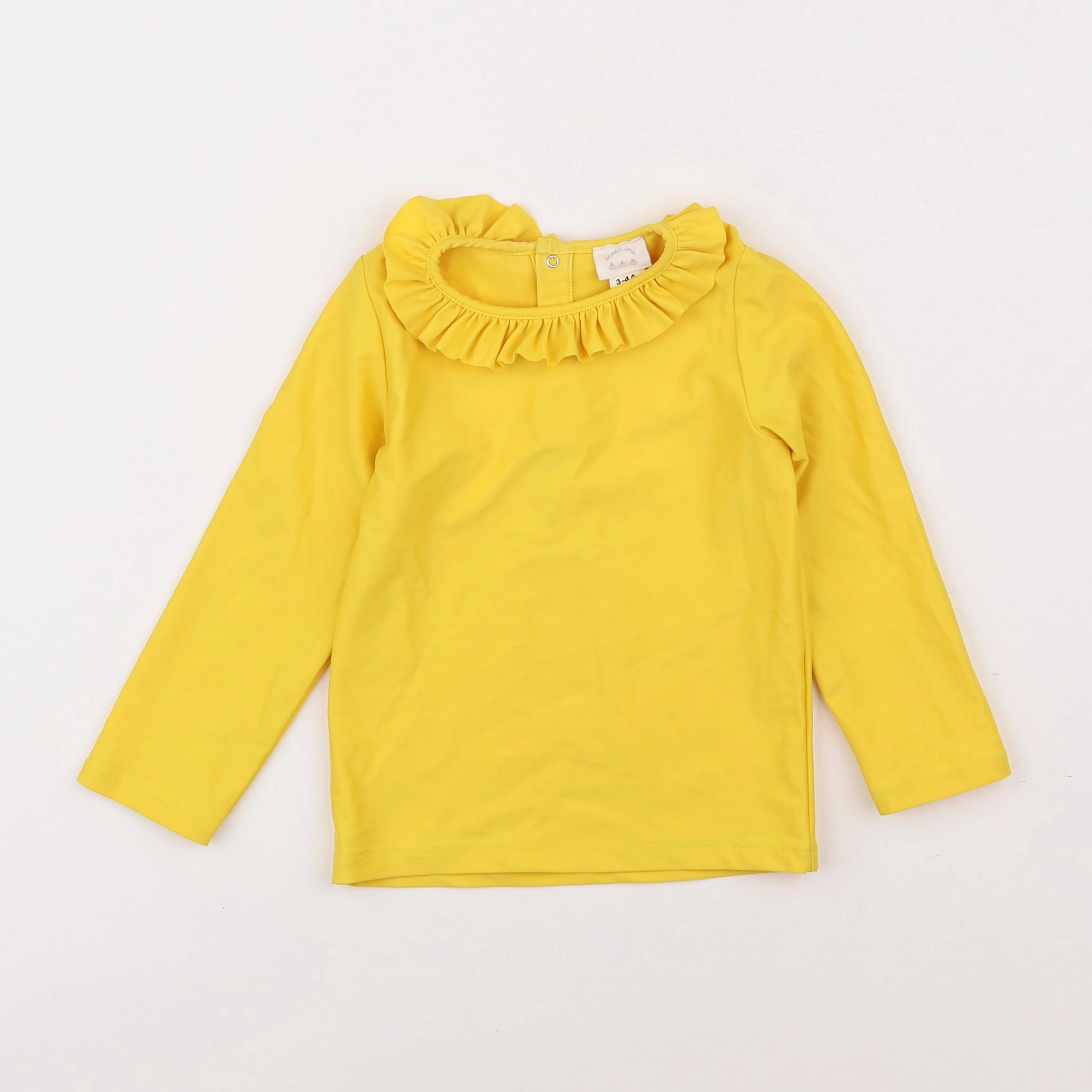 Les petits dores - tee-shirt de bain jaune - 3/4 ans