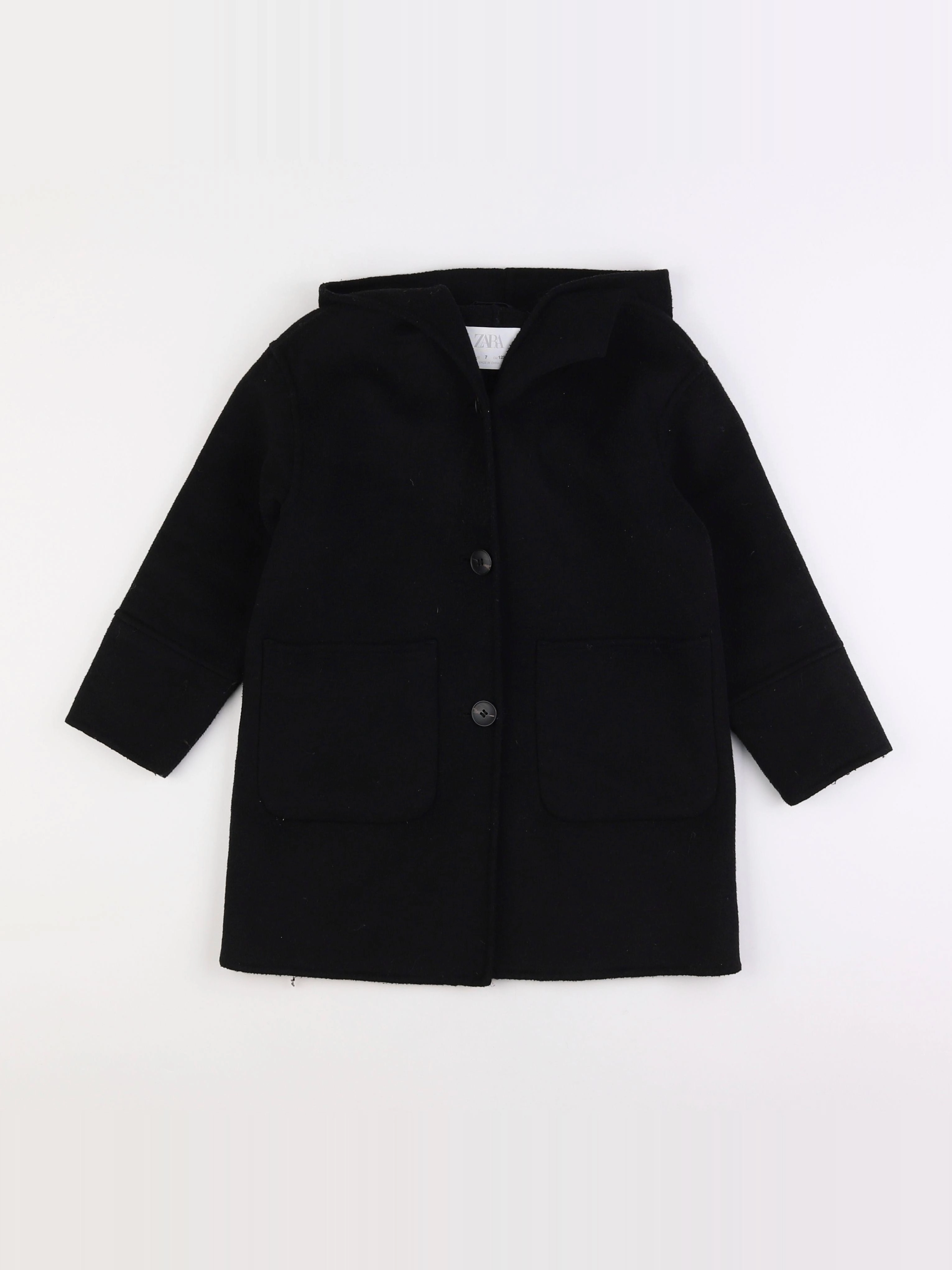 Zara - manteau noir - 7 ans