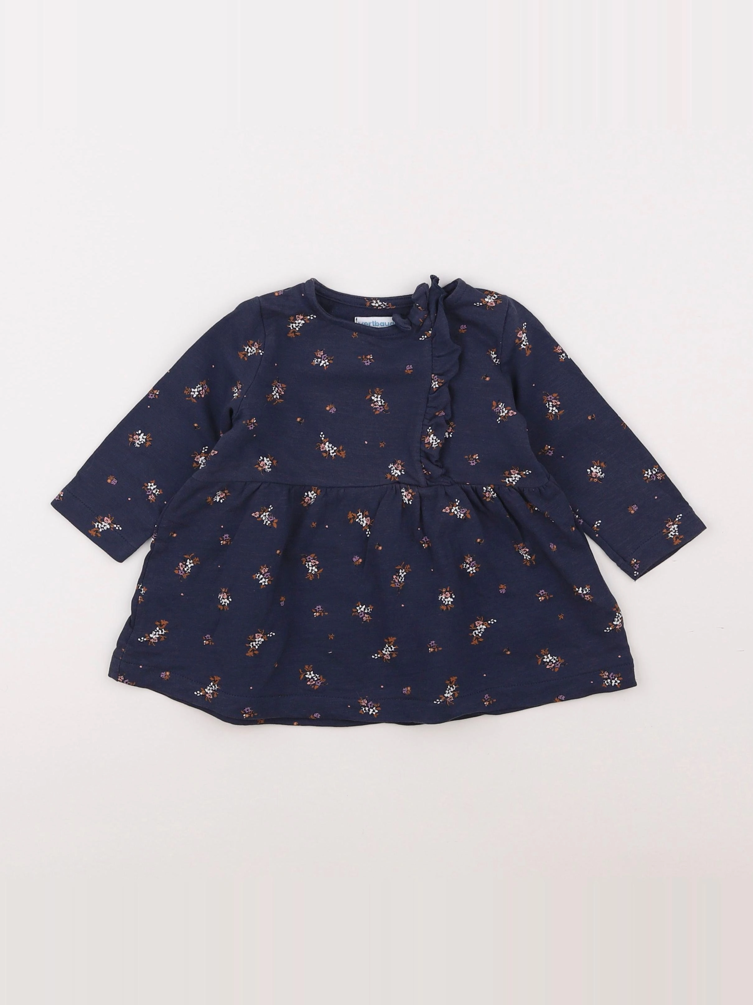 Vertbaudet - robe bleu - 9 mois