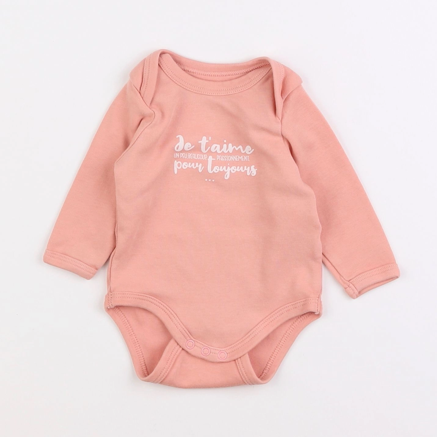 Vertbaudet - body rose - 3 mois