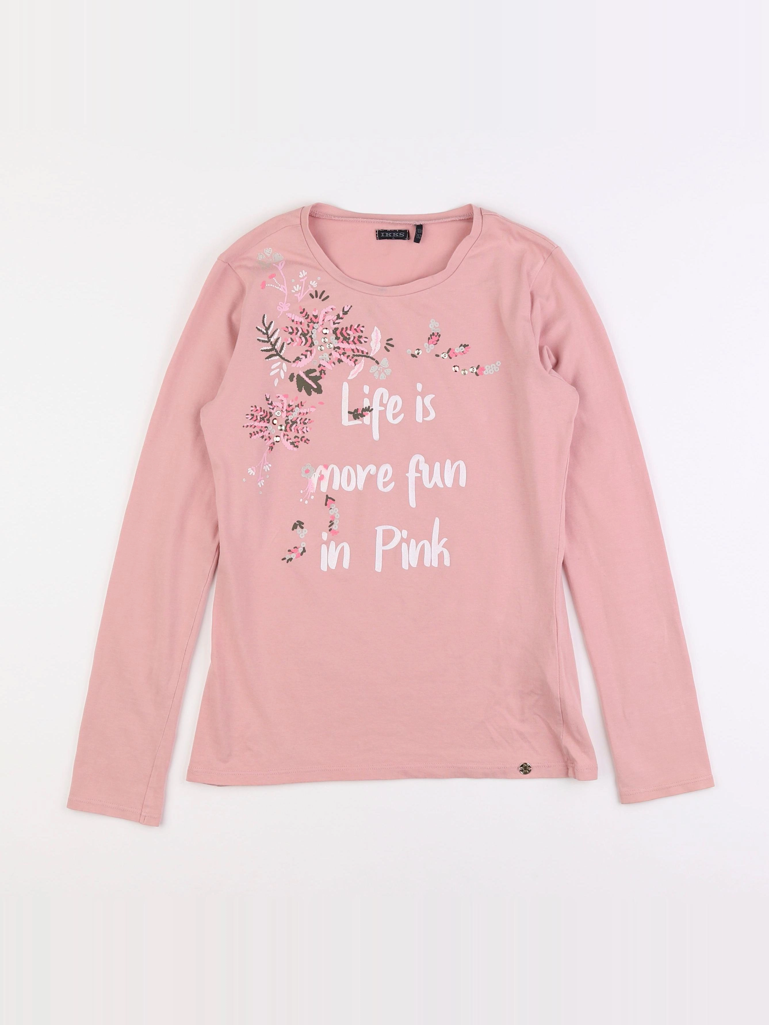 IKKS - tee-shirt rose - 12 ans