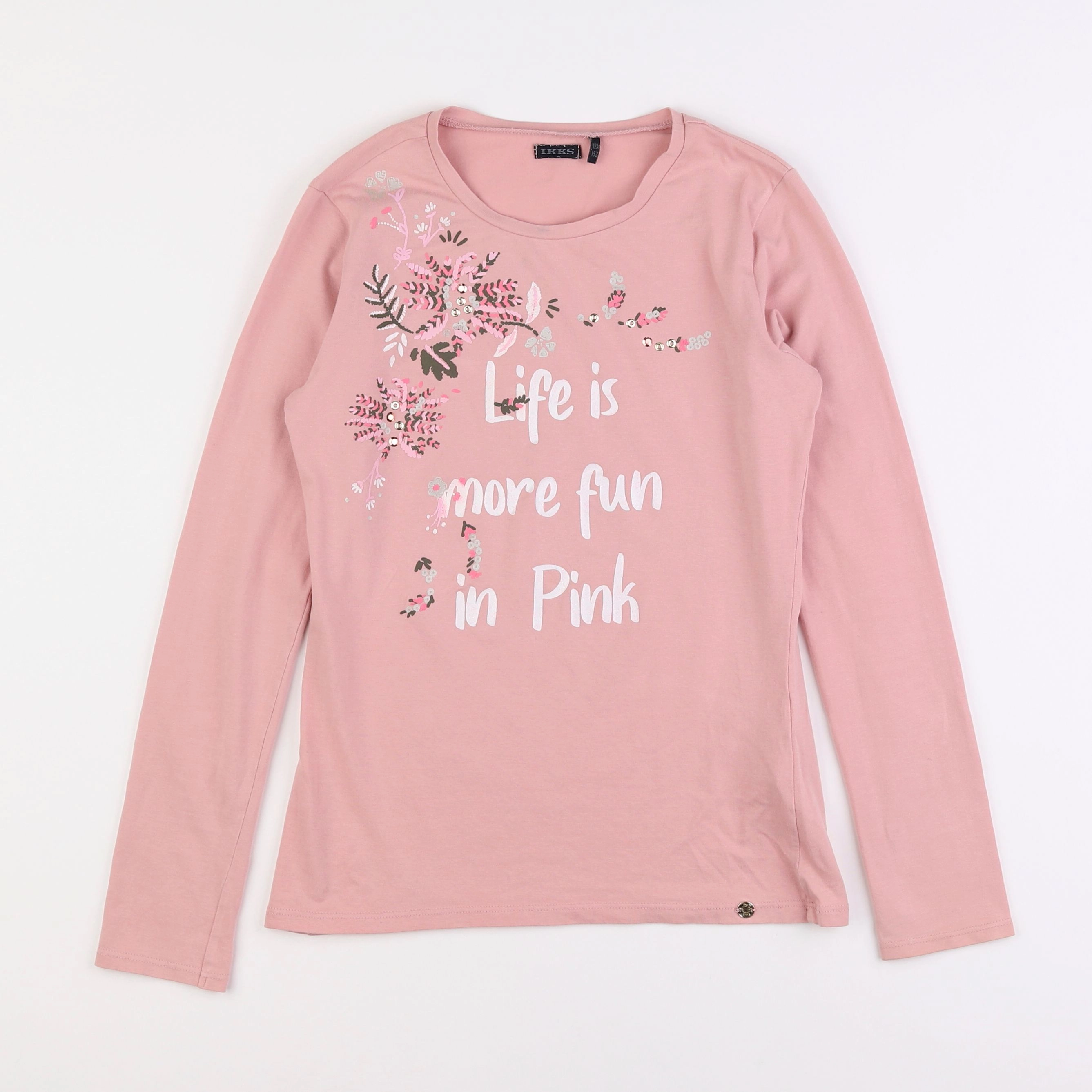 IKKS - tee-shirt rose - 12 ans