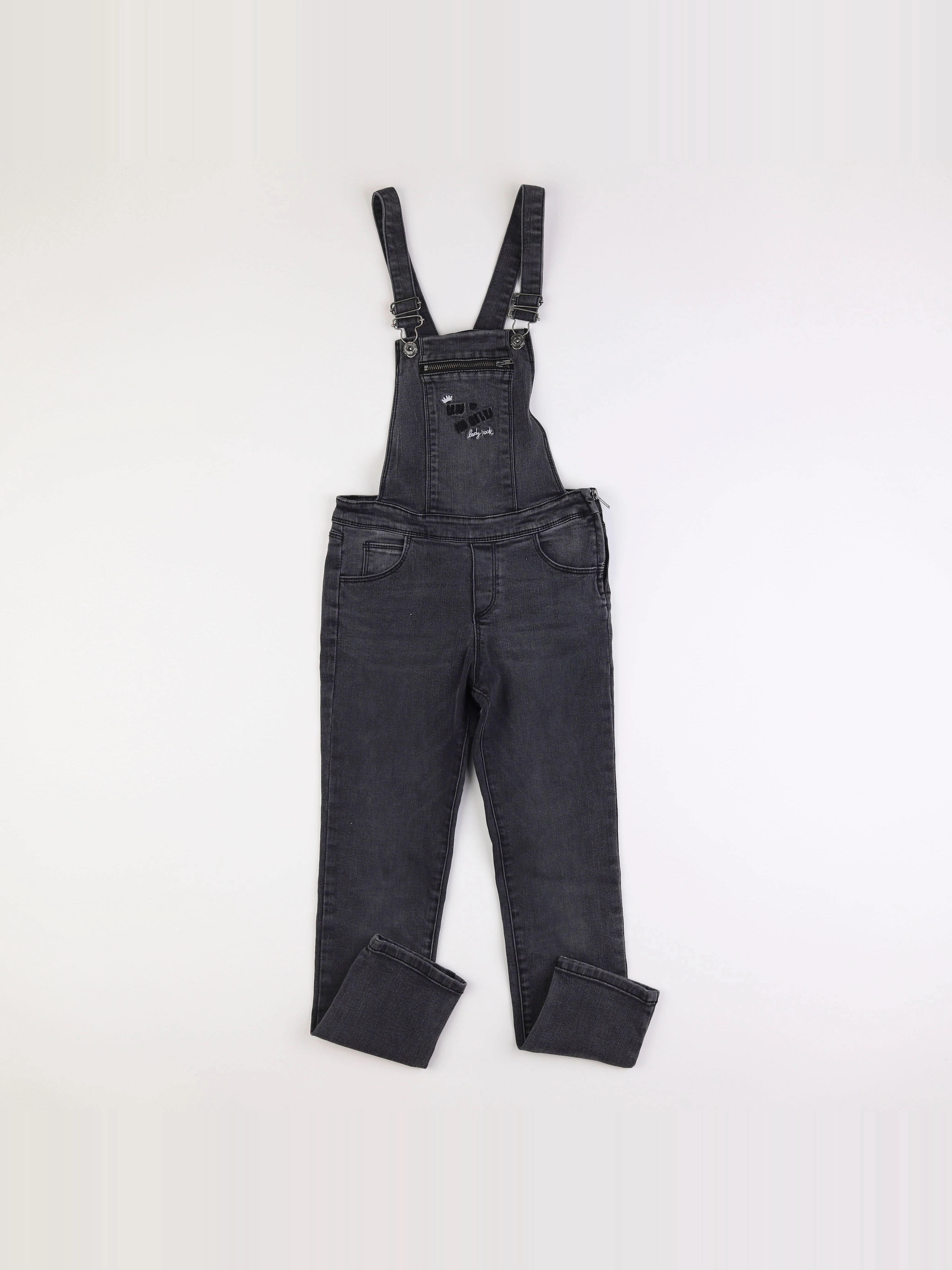 IKKS - salopette gris - 10 ans
