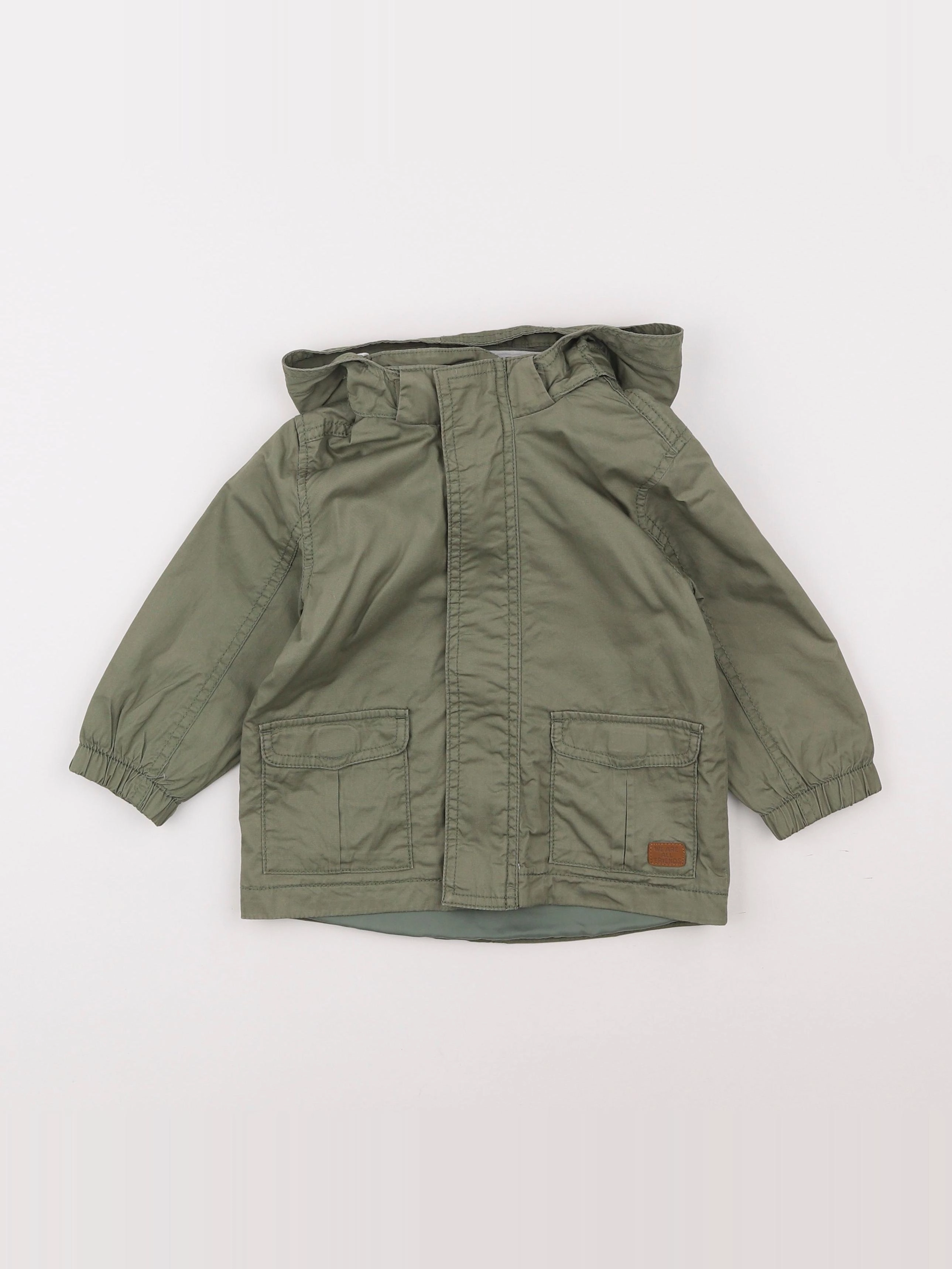 H&M - veste vert - 12/18 mois
