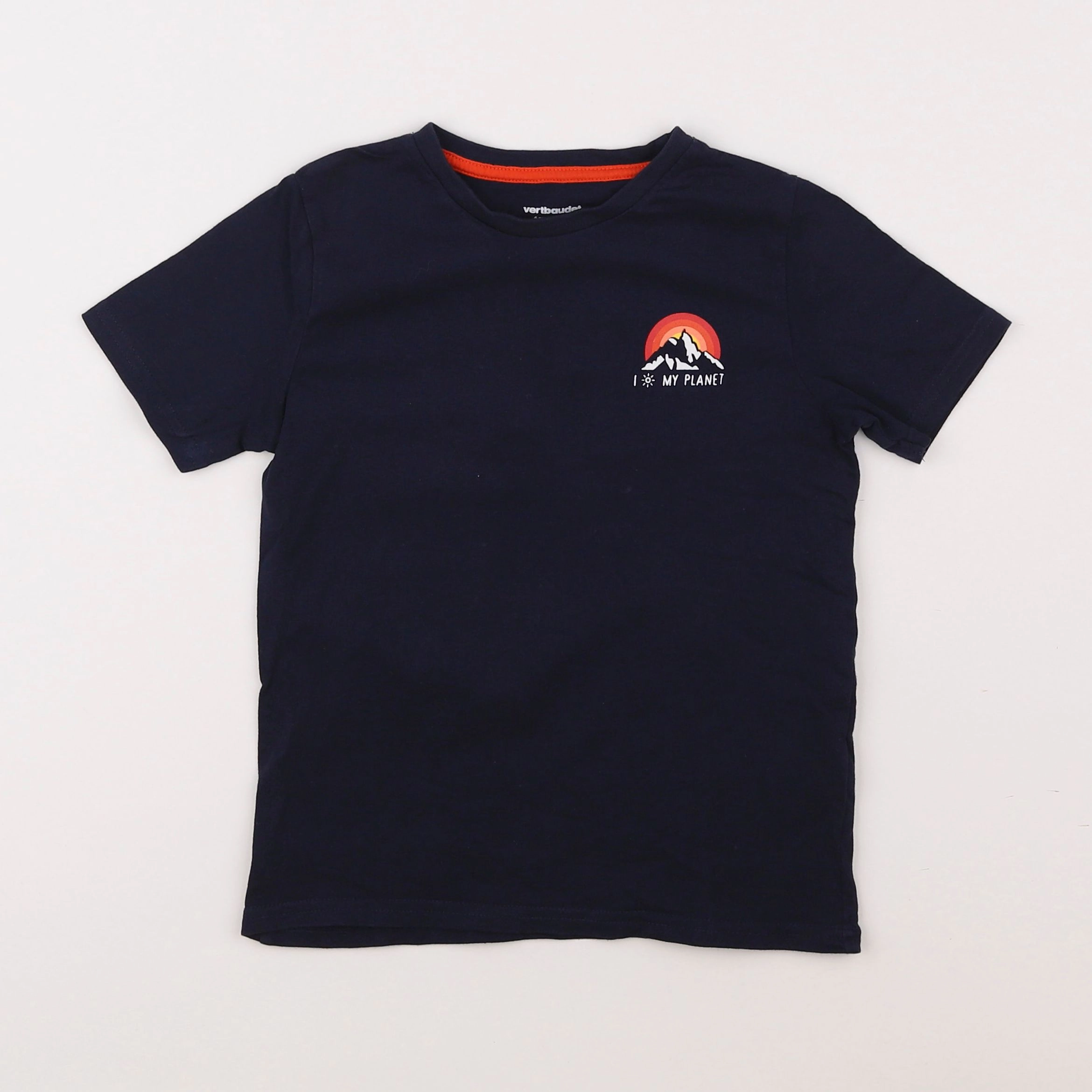 Vertbaudet - tee-shirt bleu - 6 ans