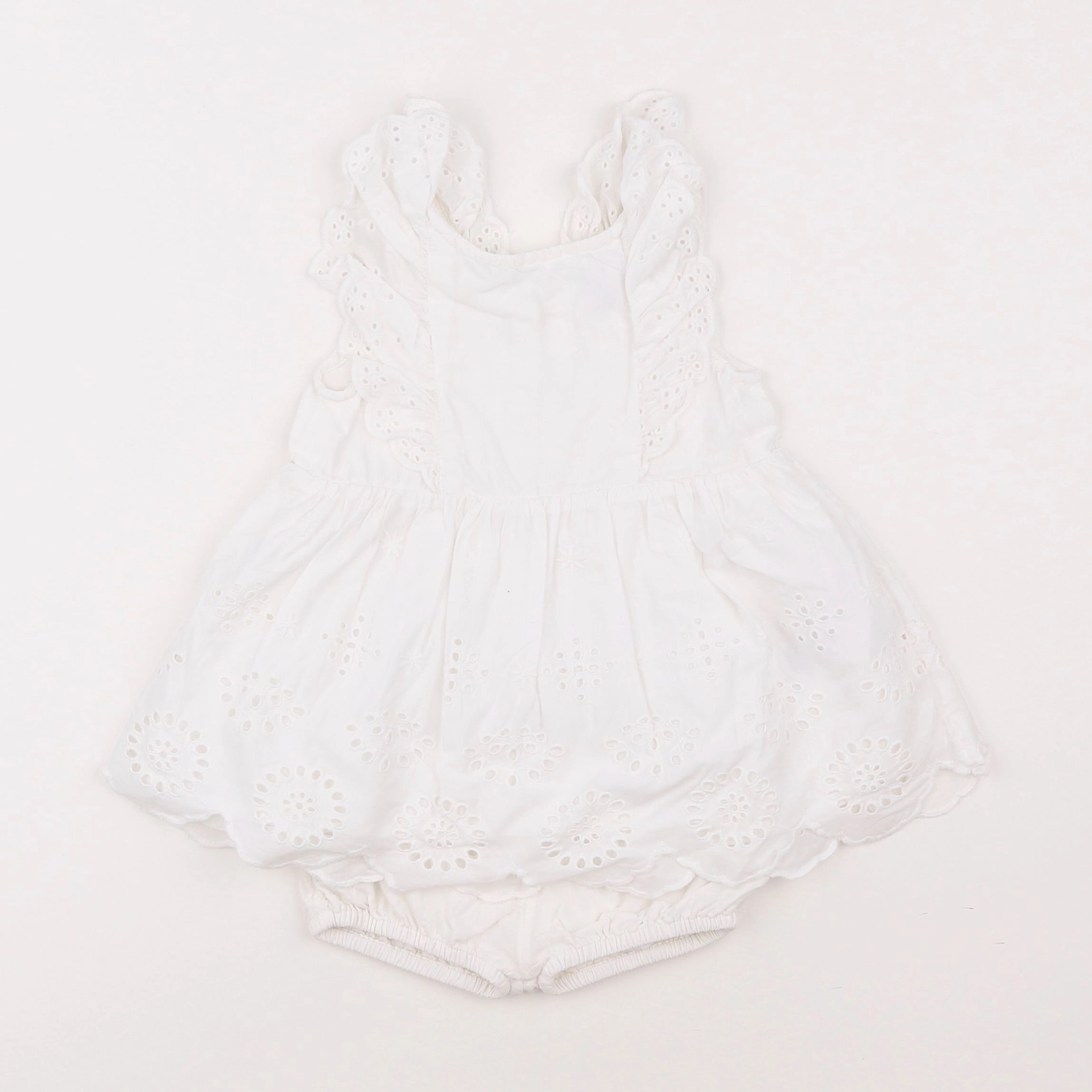 Vertbaudet - robe blanc - 9 mois