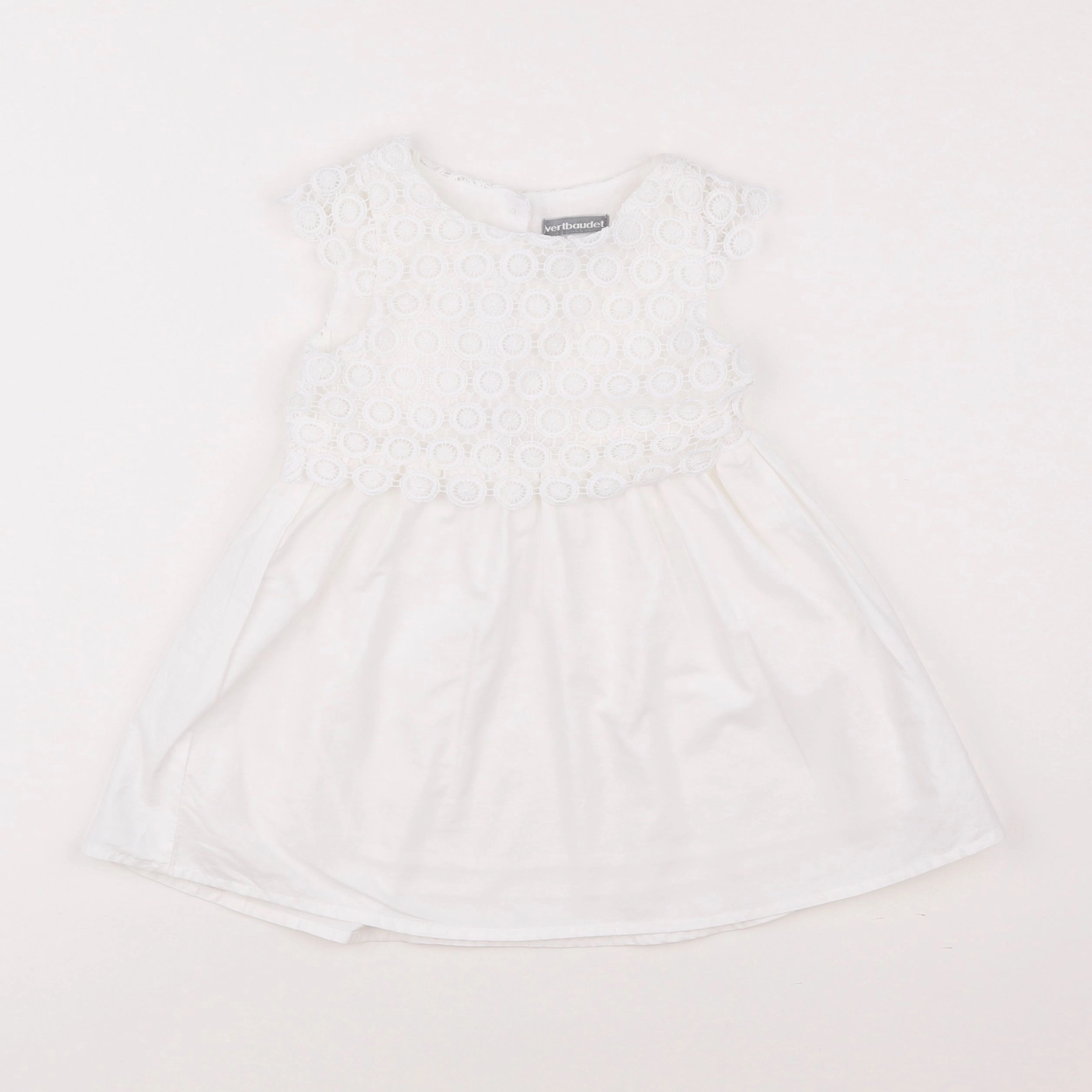 Vertbaudet - robe blanc - 2 ans