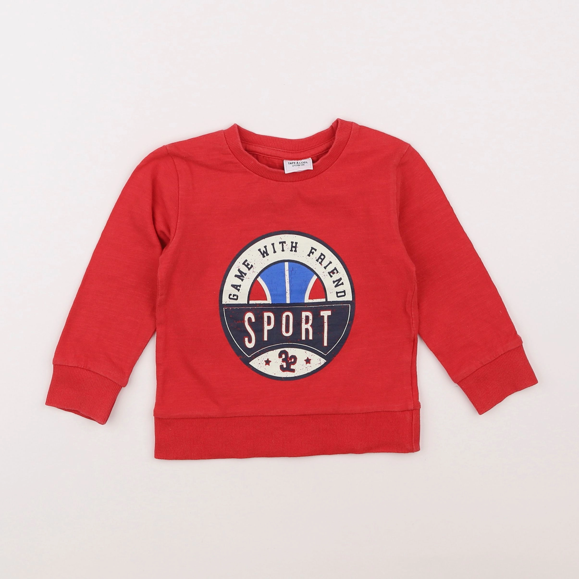 Tape à l'oeil - tee-shirt rouge - 2 ans
