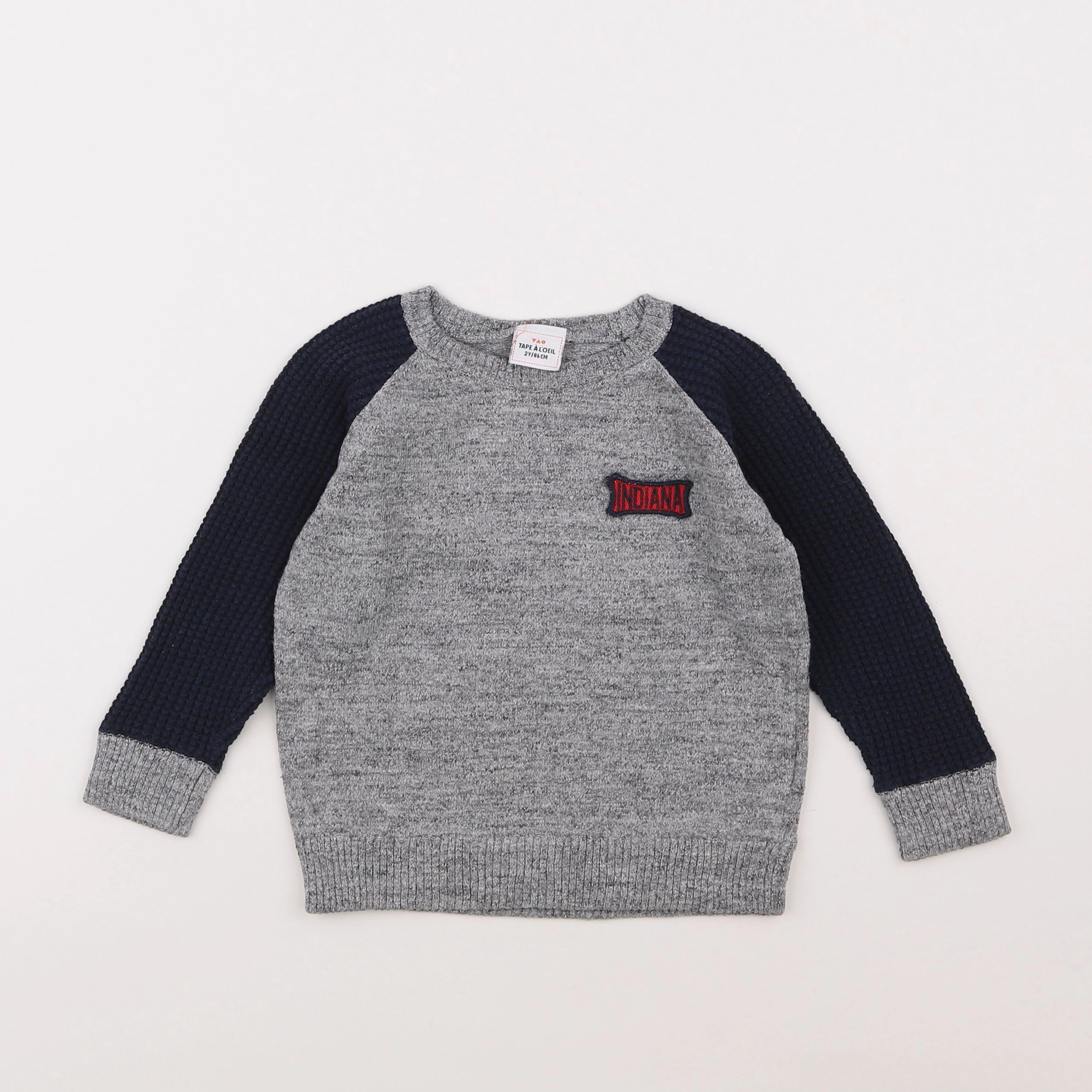 Tape à l'oeil - pull gris - 2 ans