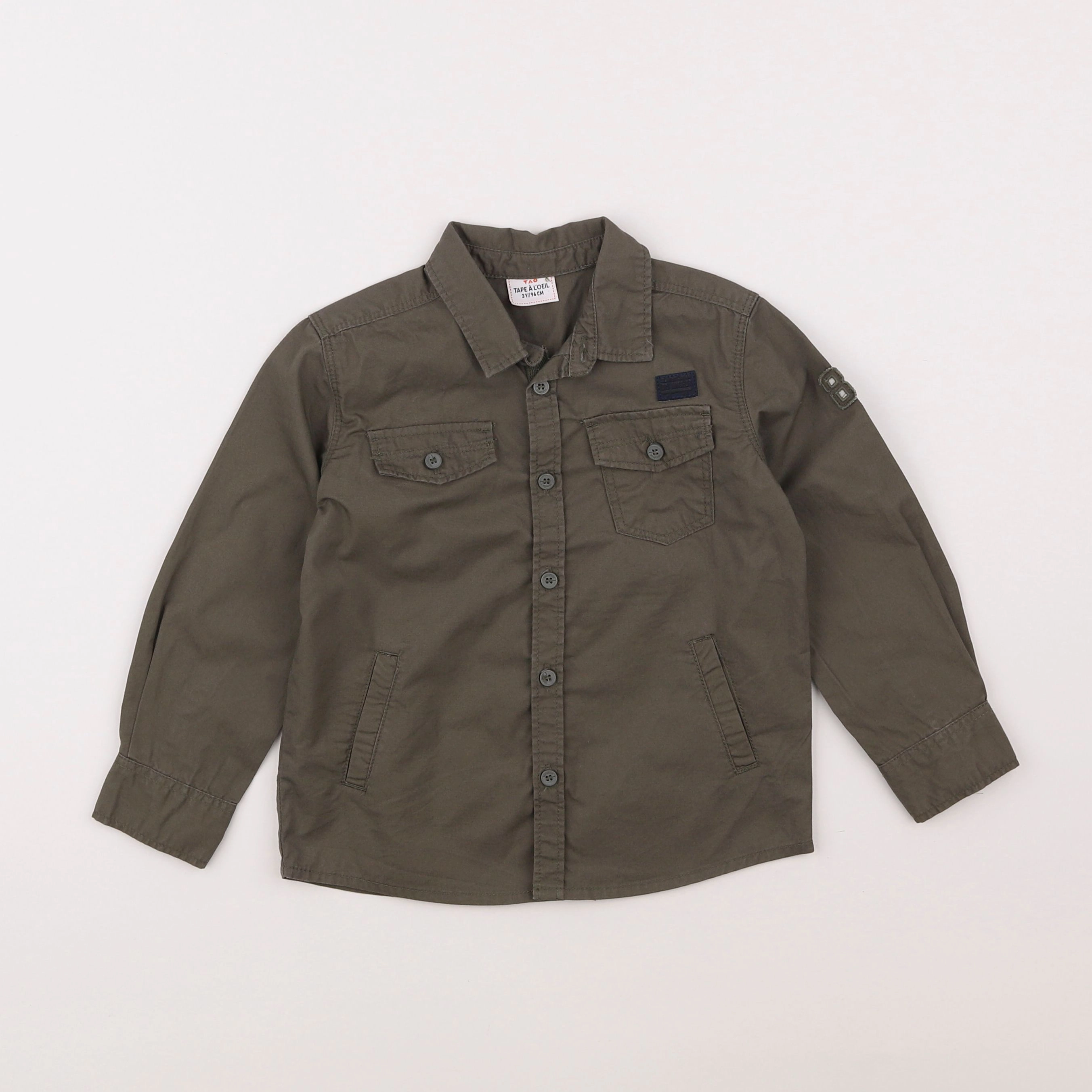 Tape à l'oeil - chemise vert - 3 ans
