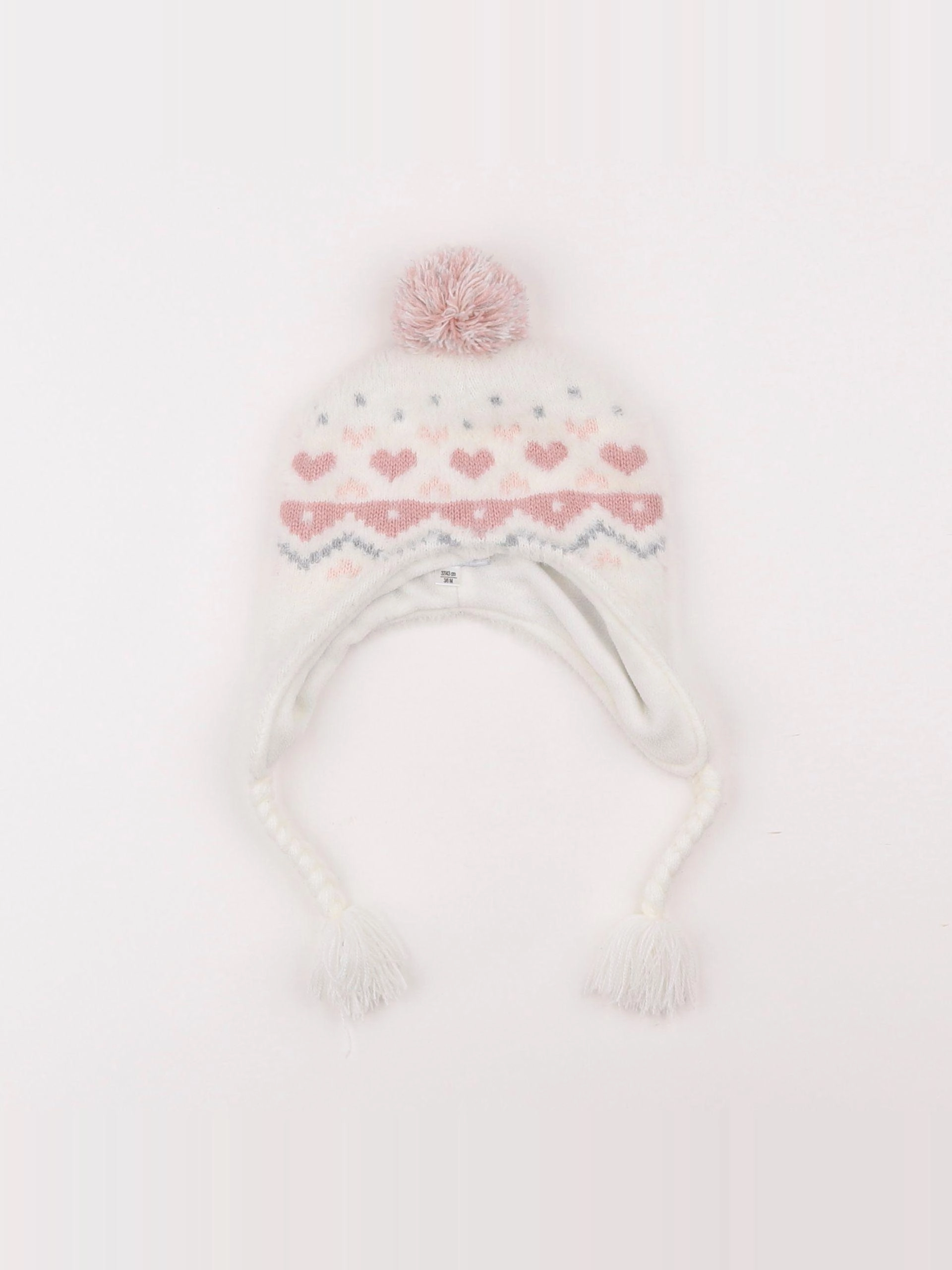 Vertbaudet - bonnet rose - 3/6 mois