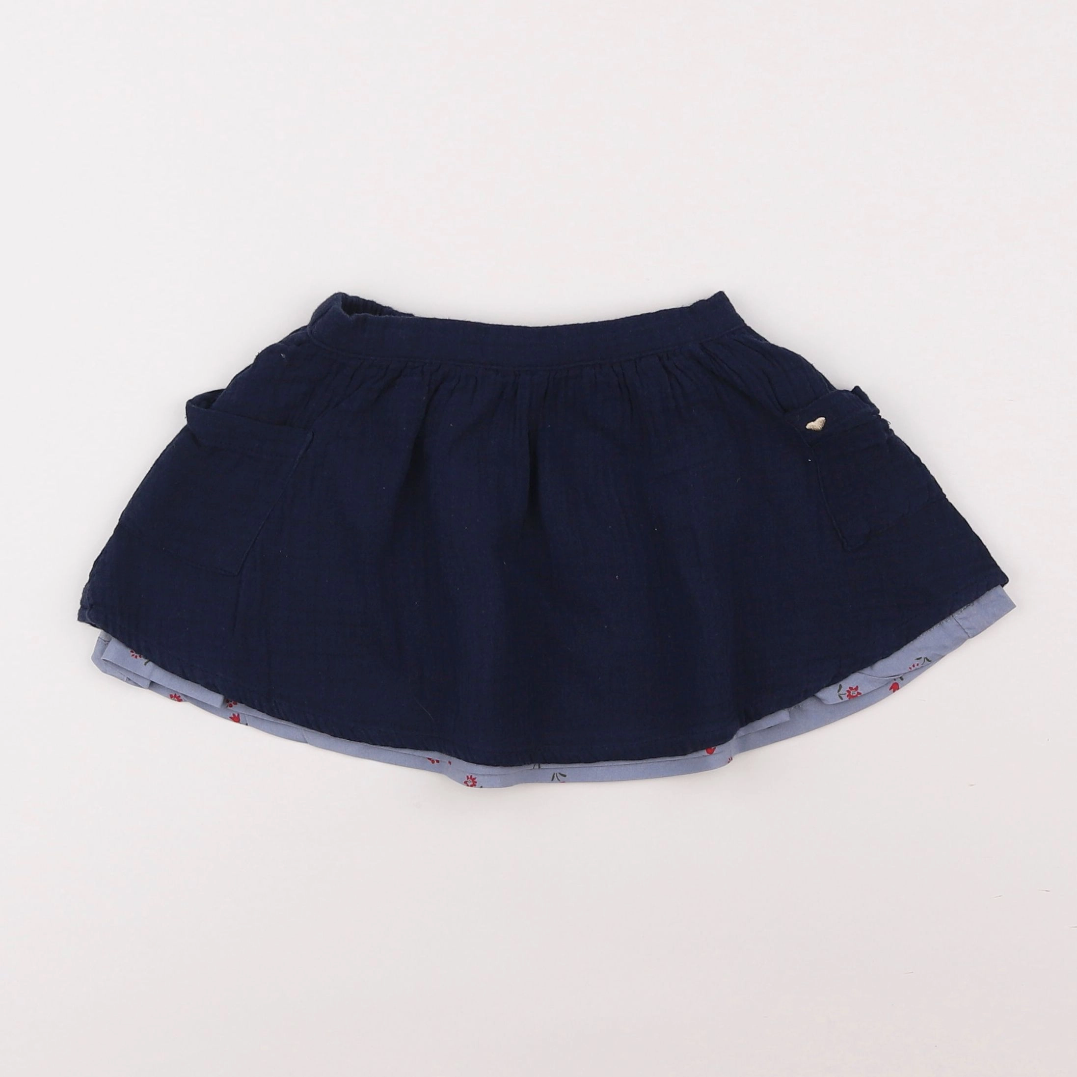 Vertbaudet - jupe bleu - 3 ans