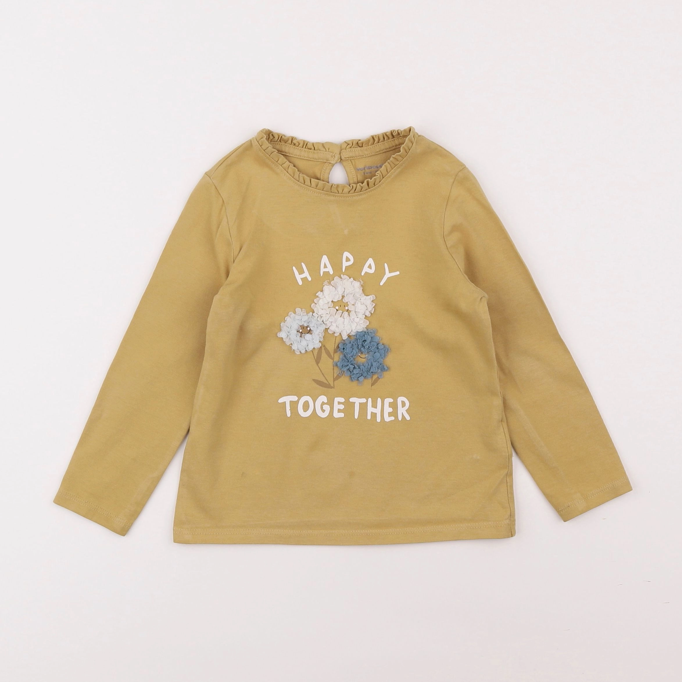 Vertbaudet - tee-shirt jaune - 3 ans