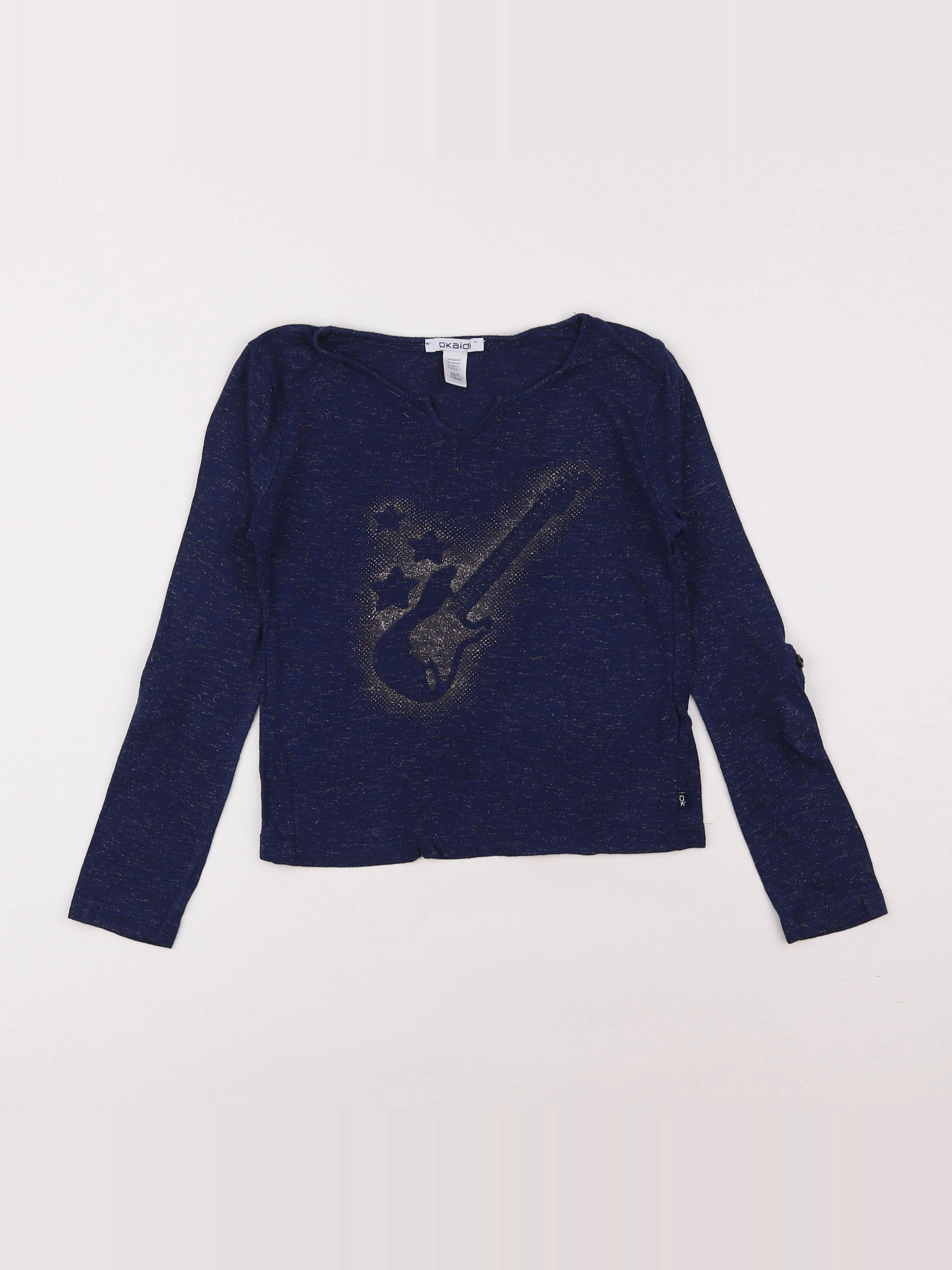 Okaidi - tee-shirt bleu - 6 ans