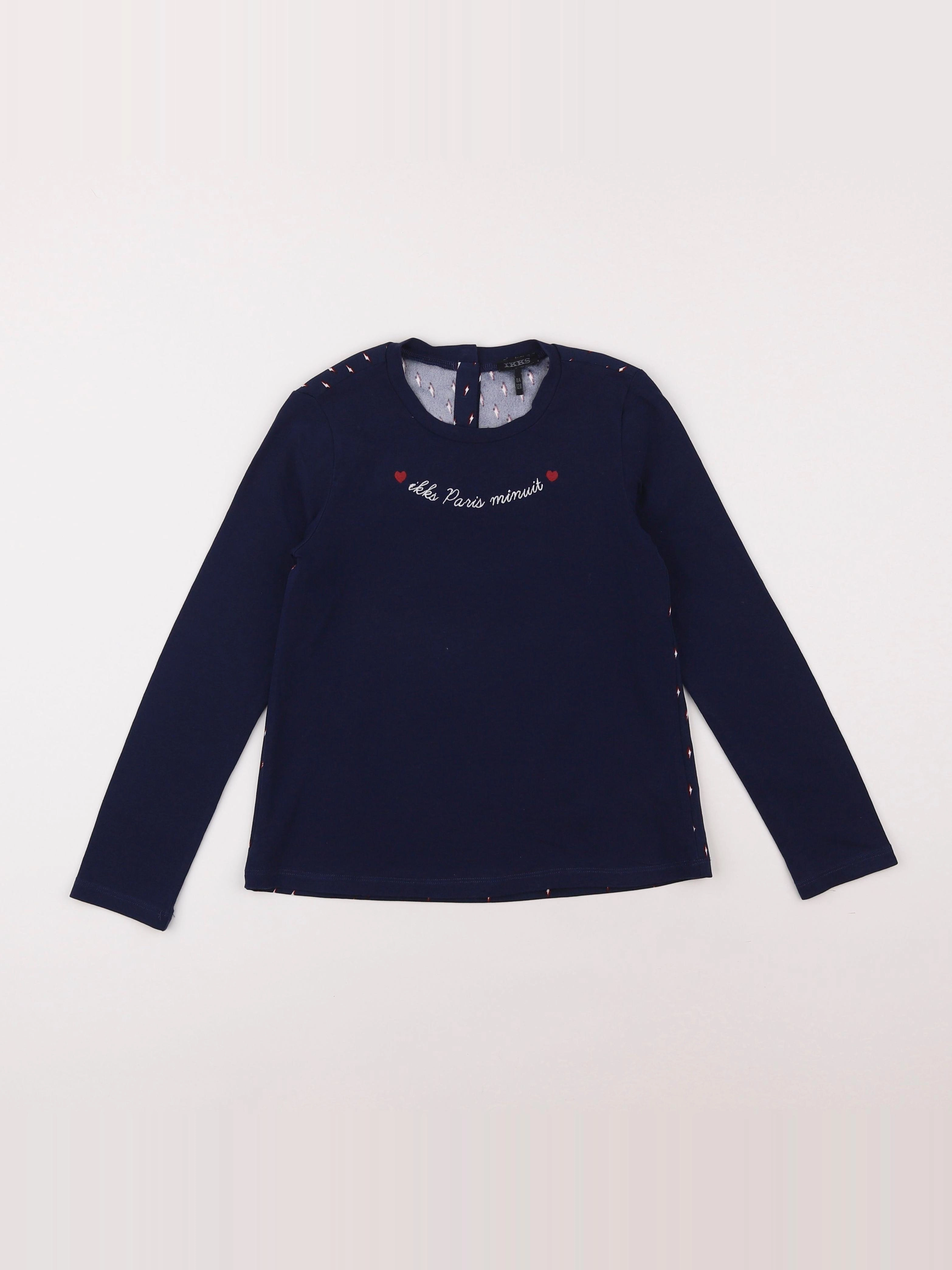 IKKS - tee-shirt bleu - 8 ans