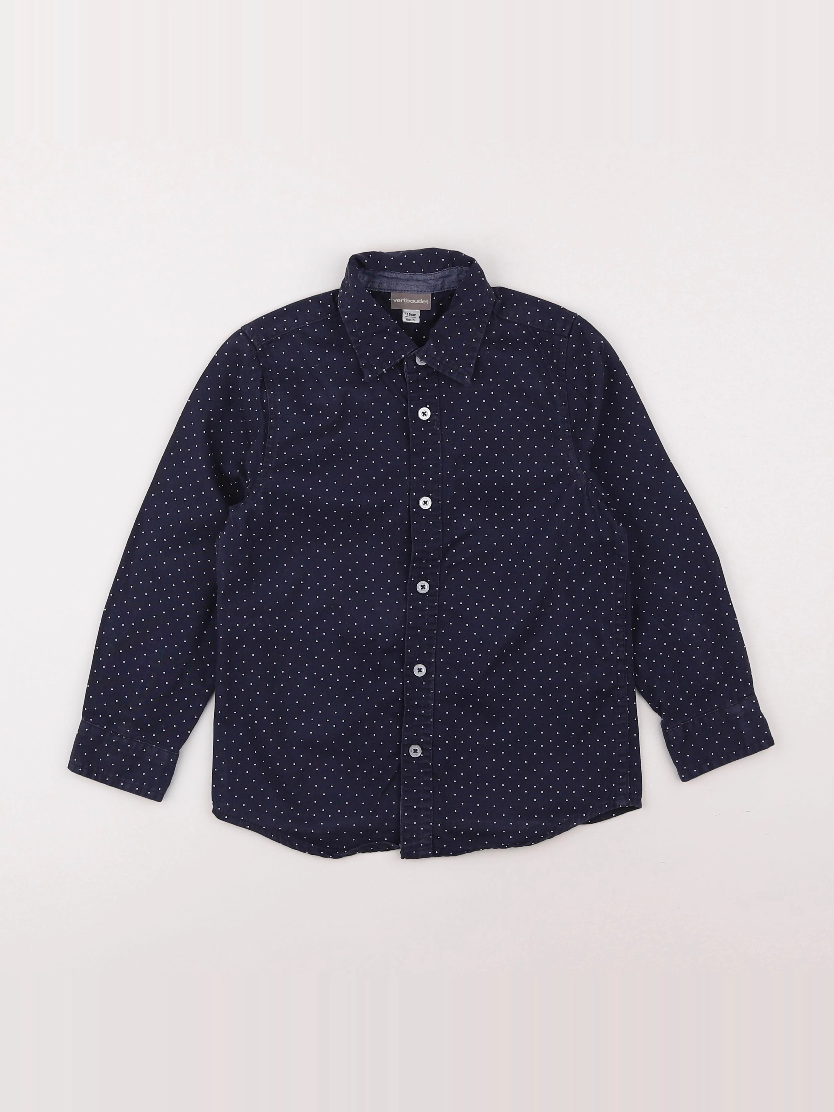 Vertbaudet - chemise bleu - 6 ans