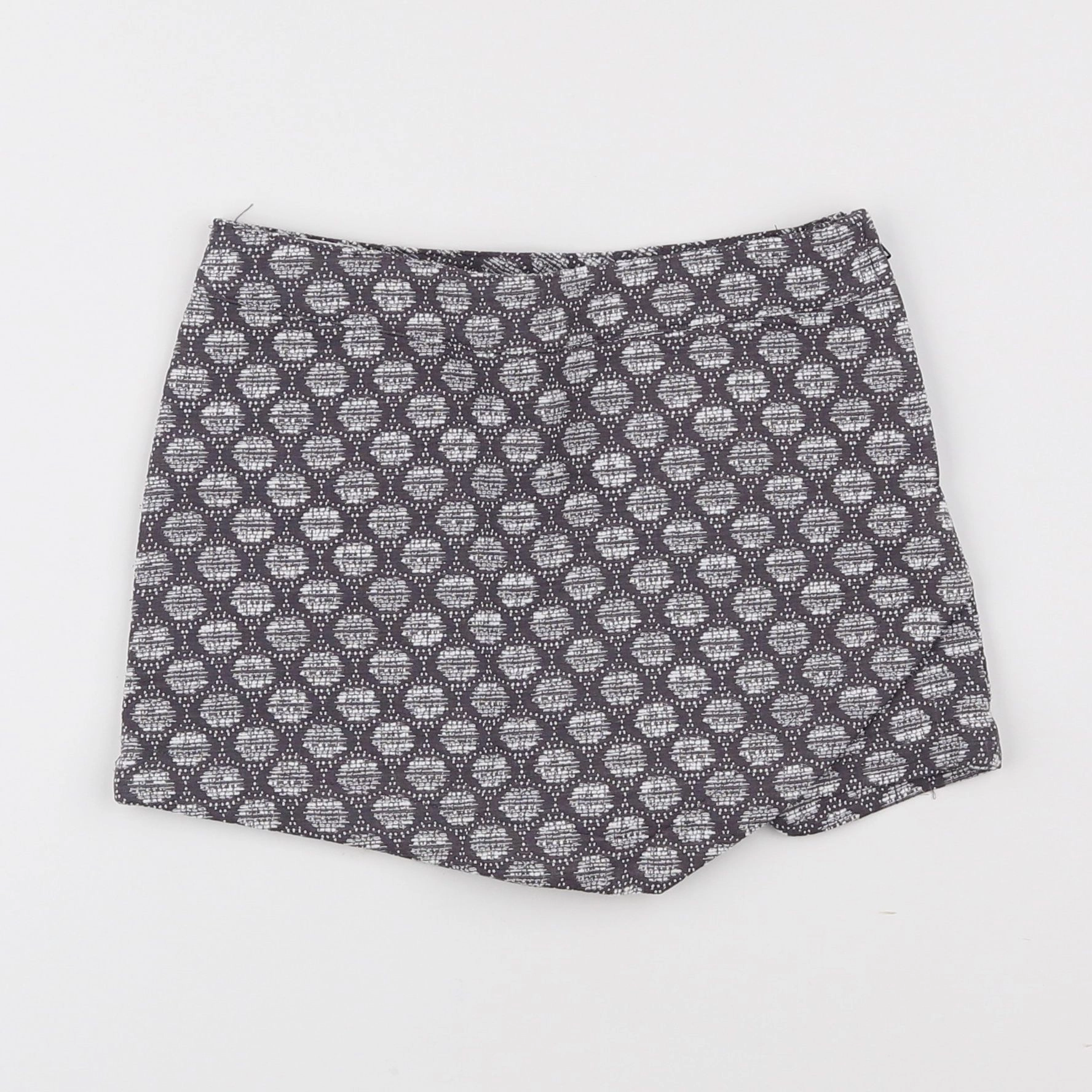 Vertbaudet - jupe short gris - 6 ans