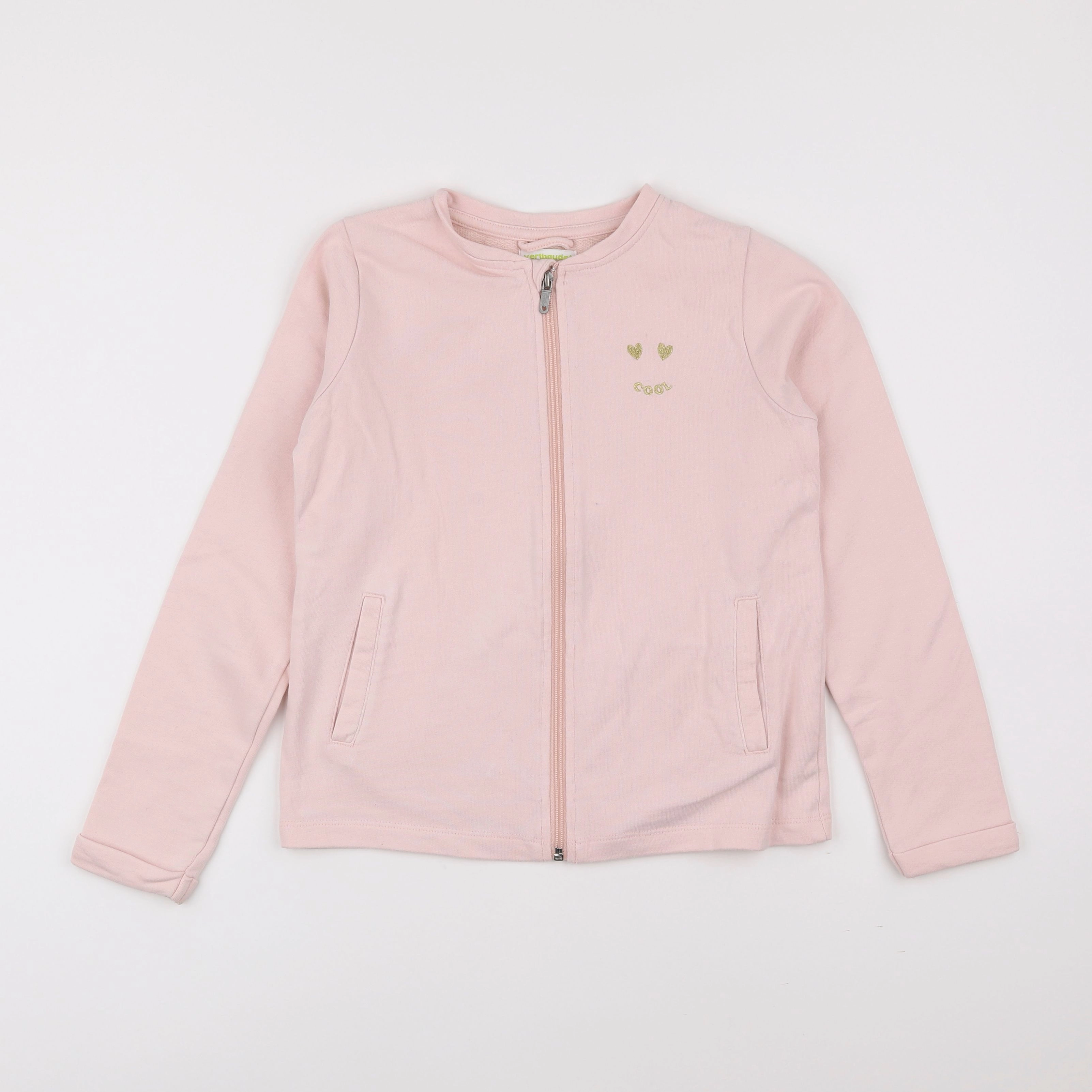 Vertbaudet - gilet rose - 10 ans