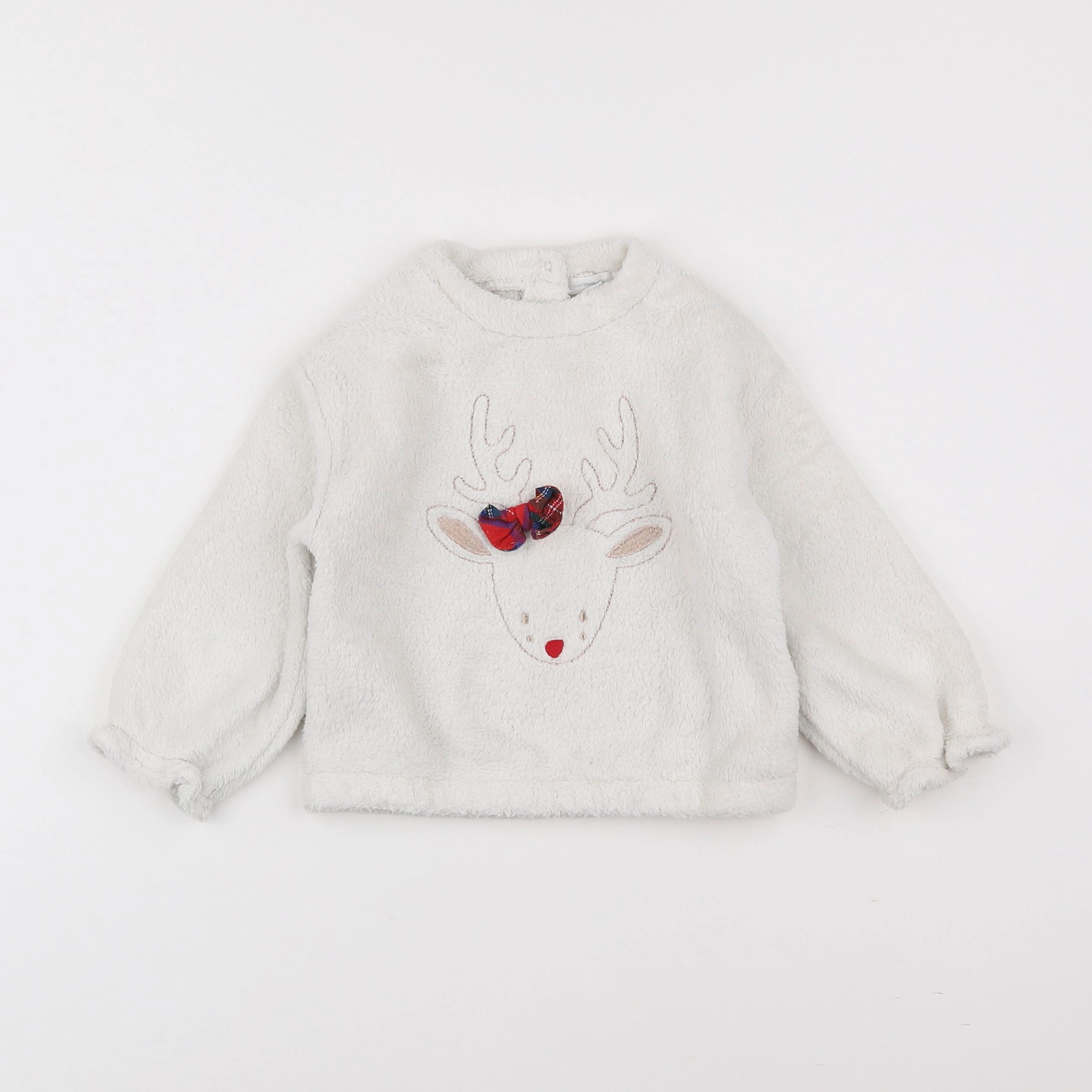 Vertbaudet - sweat beige - 2 ans
