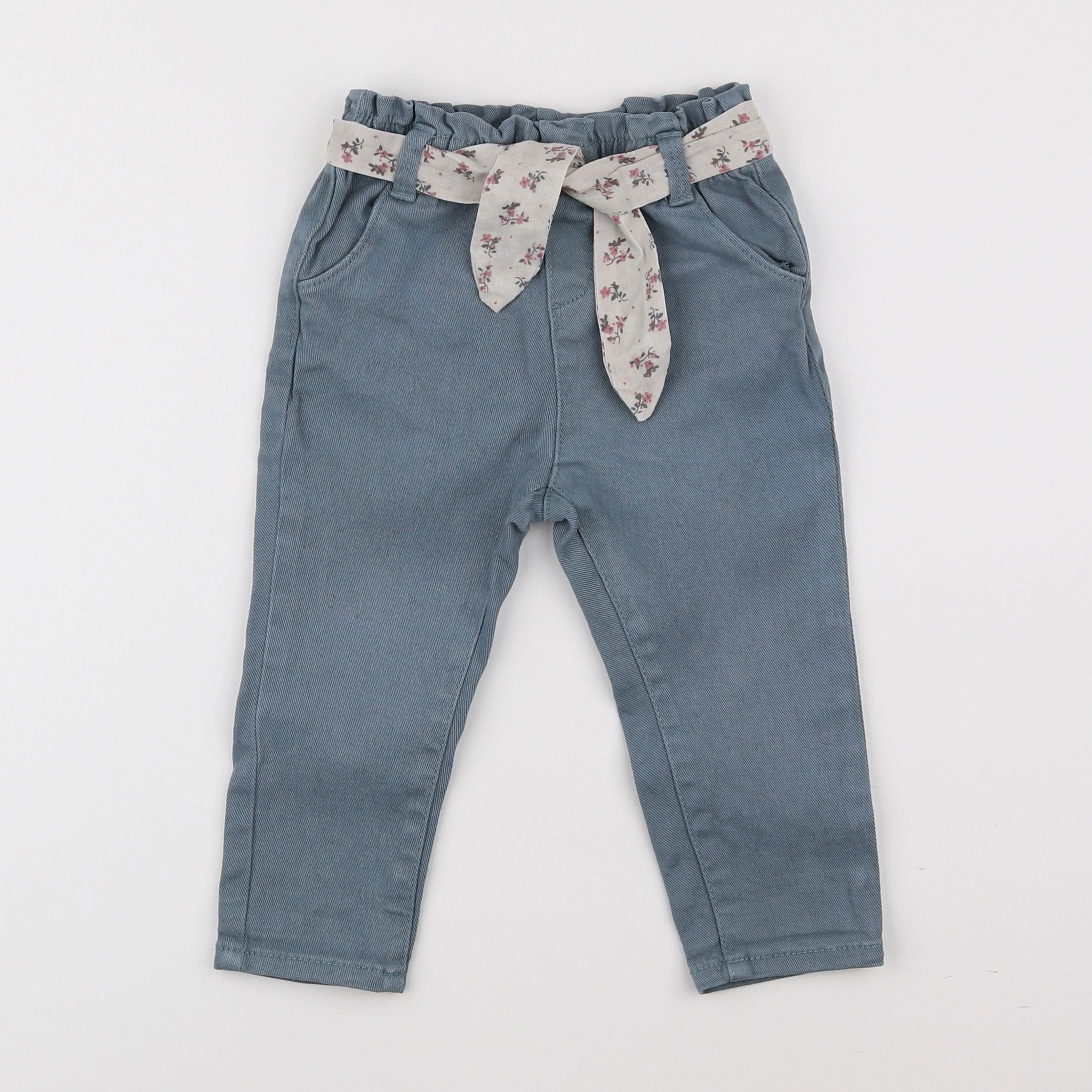 Vertbaudet - pantalon bleu - 18 mois