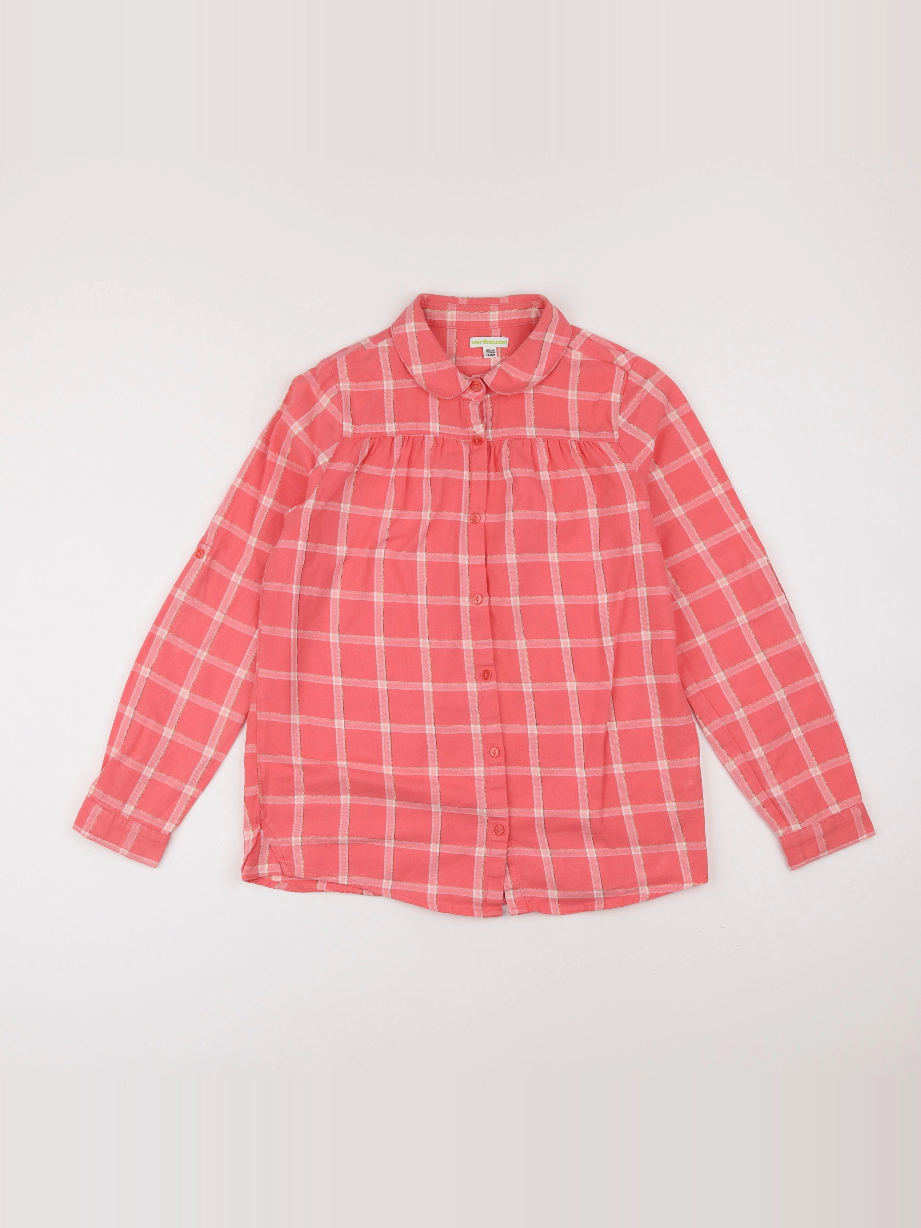 Vertbaudet - chemise rose - 12 ans