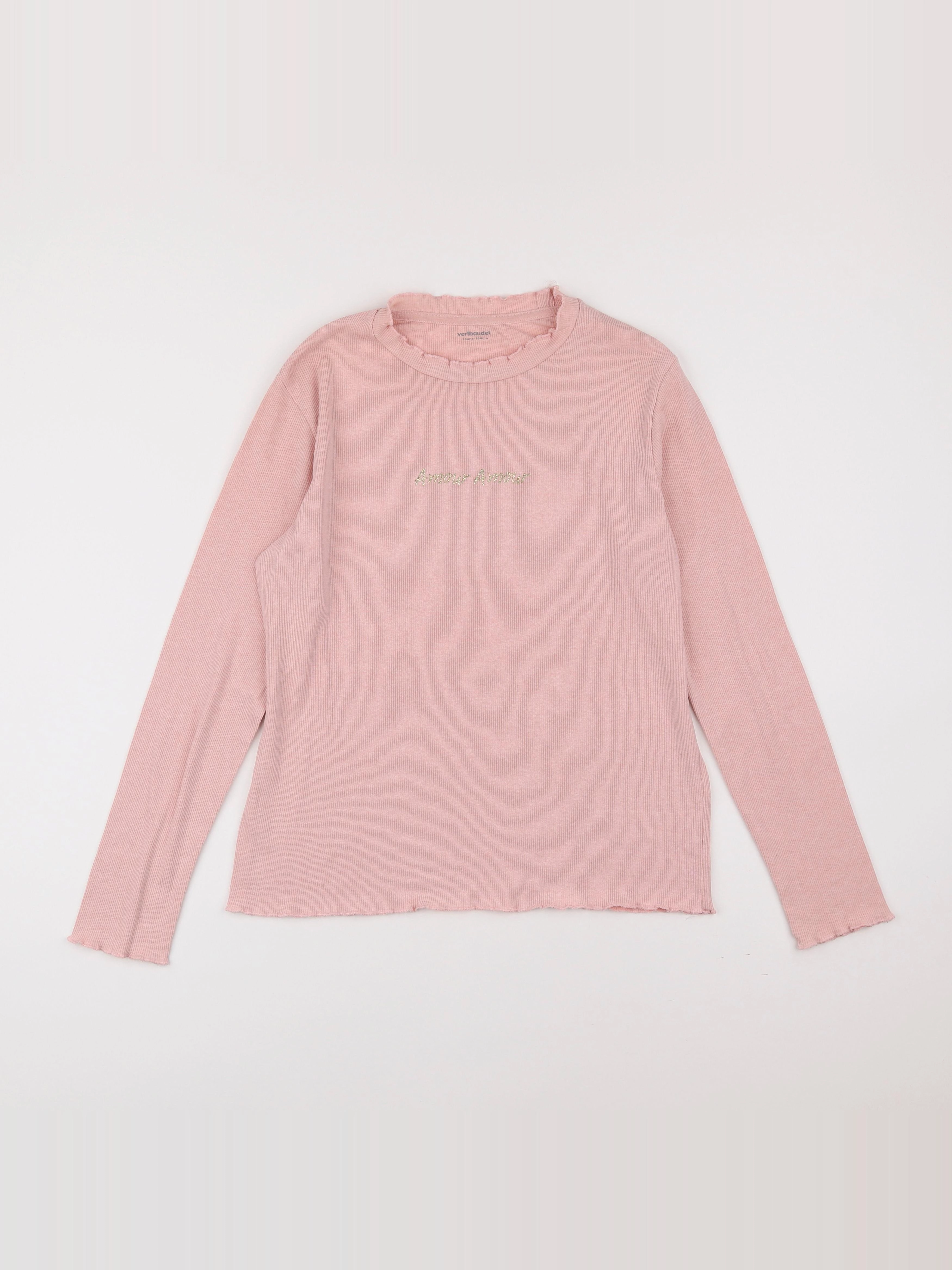 Vertbaudet - tee-shirt rose - 14 ans
