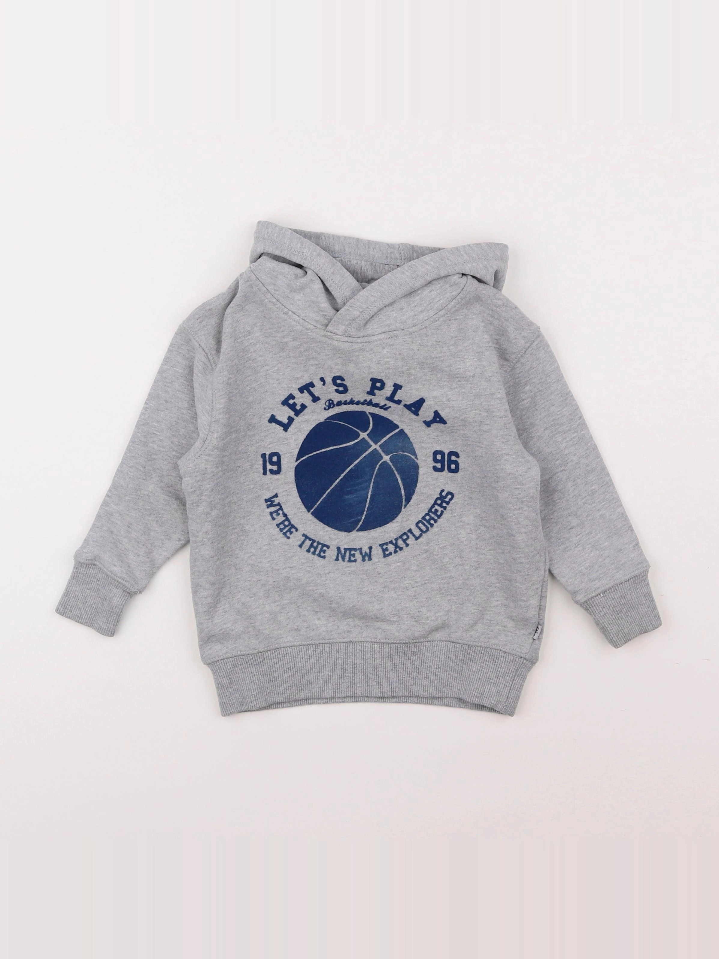 Okaidi - sweat gris - 2 ans