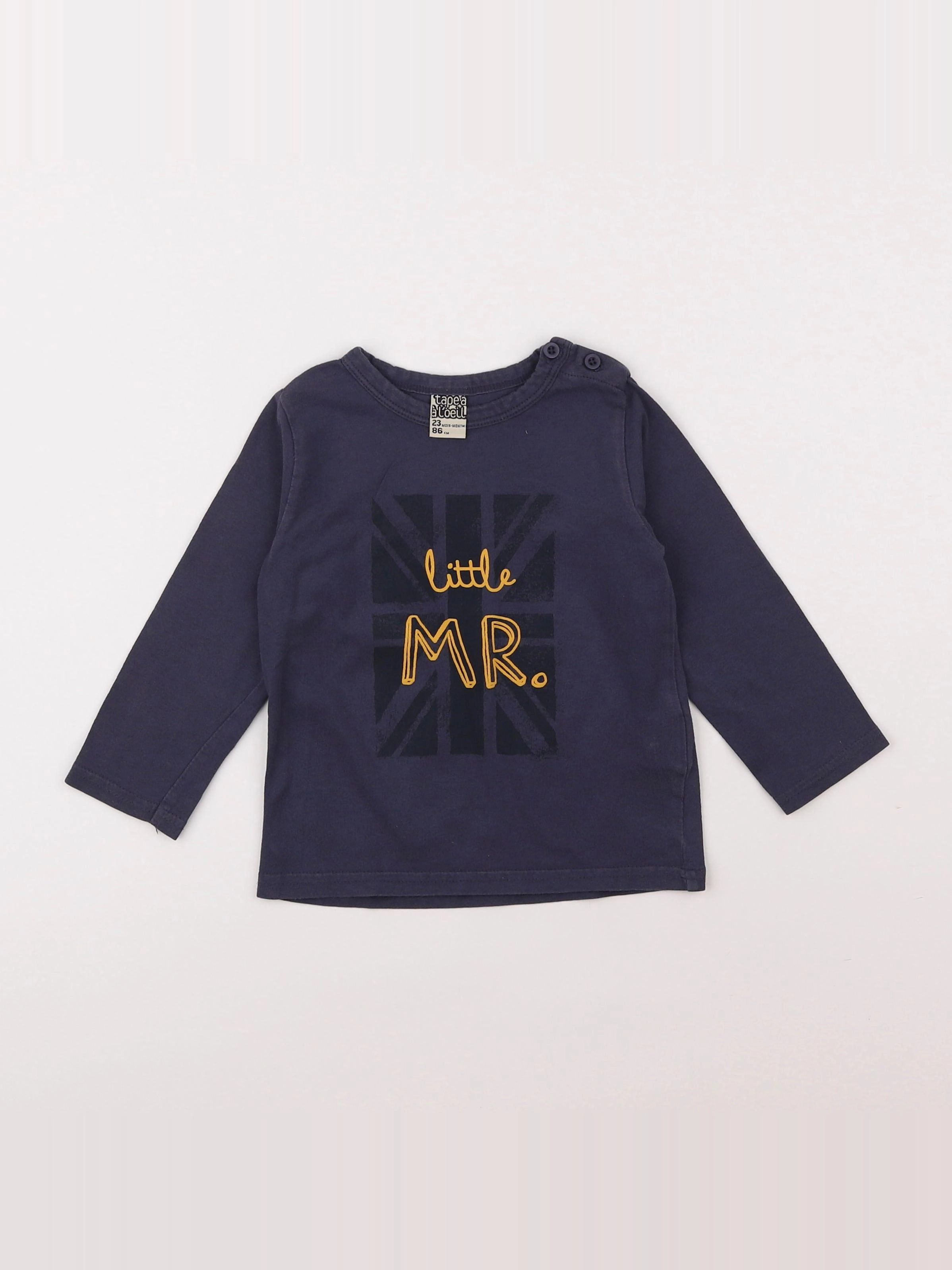 Tape à l'oeil - tee-shirt bleu - 2 ans