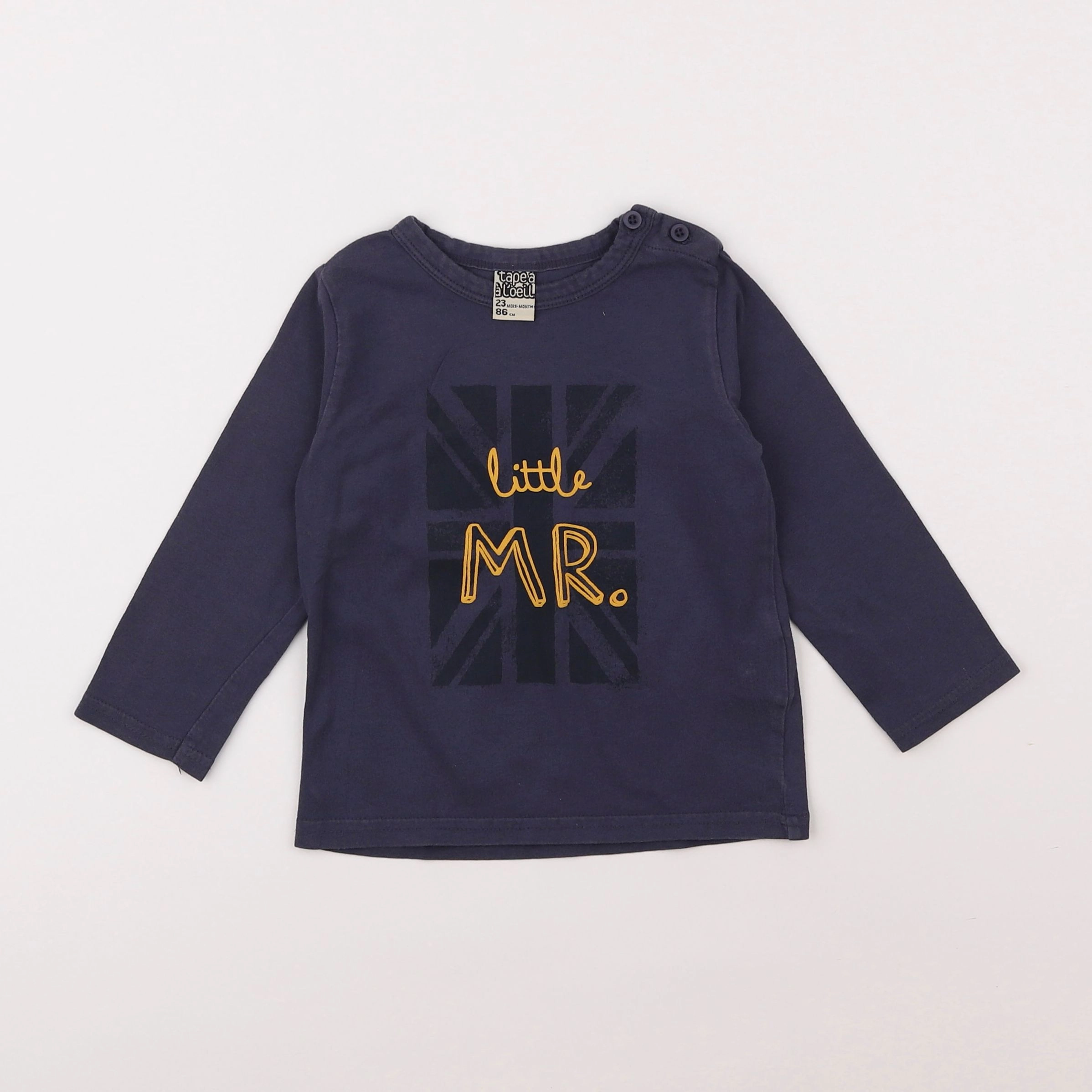 Tape à l'oeil - tee-shirt bleu - 2 ans