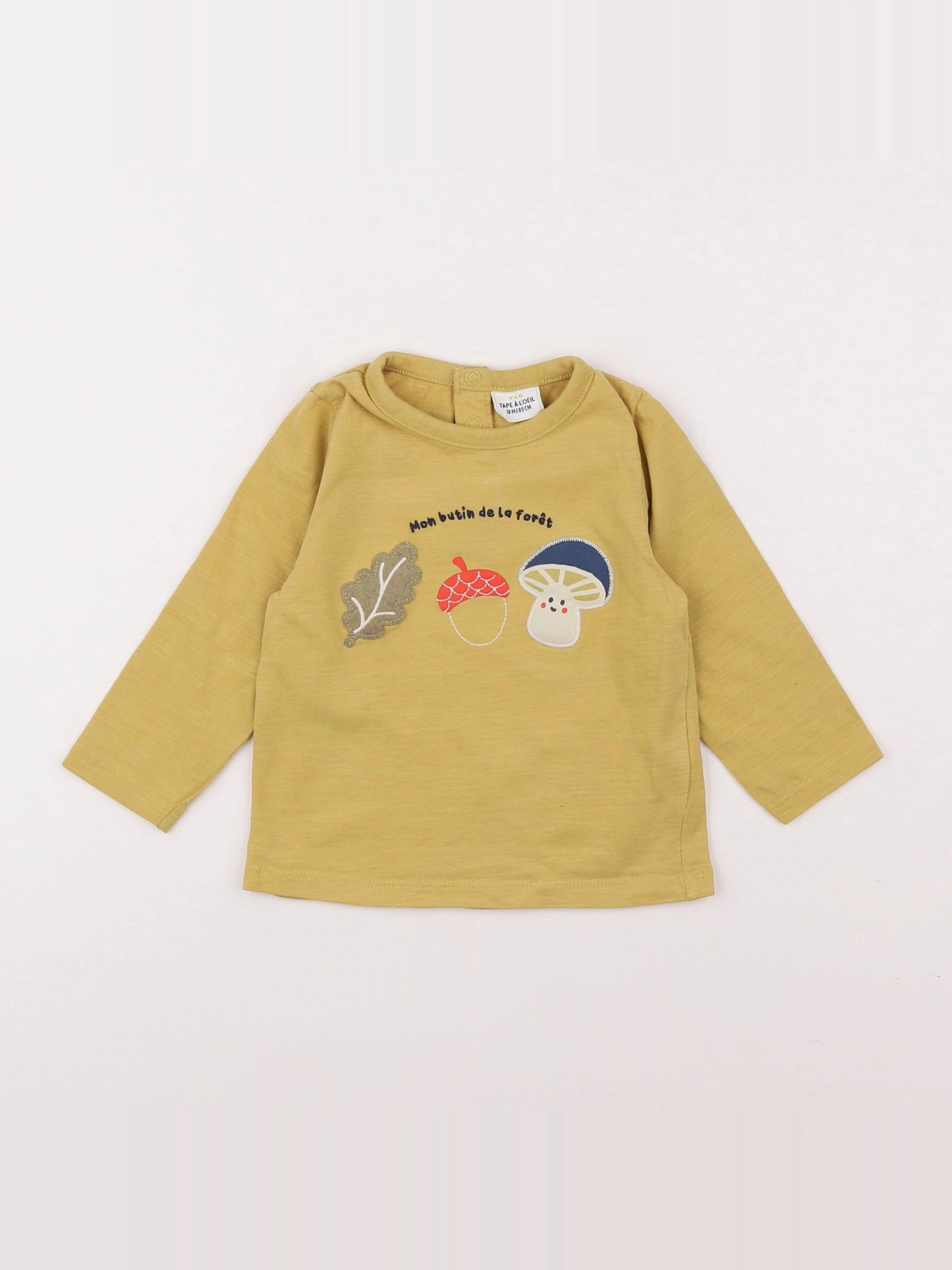 Tape à l'oeil - tee-shirt jaune - 18 mois